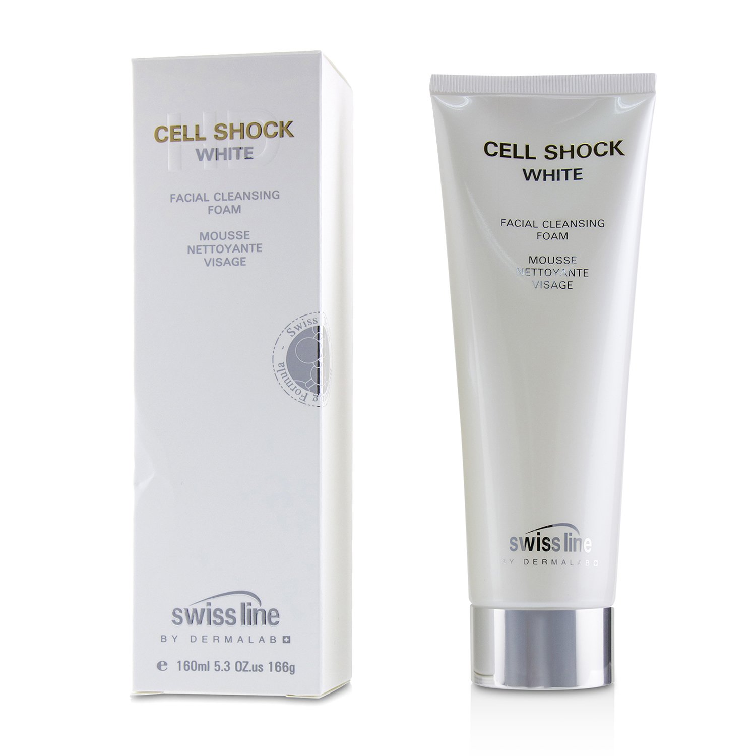 Swissline Cell Shock White Facial Cleansing Foam 160ml/5.3oz