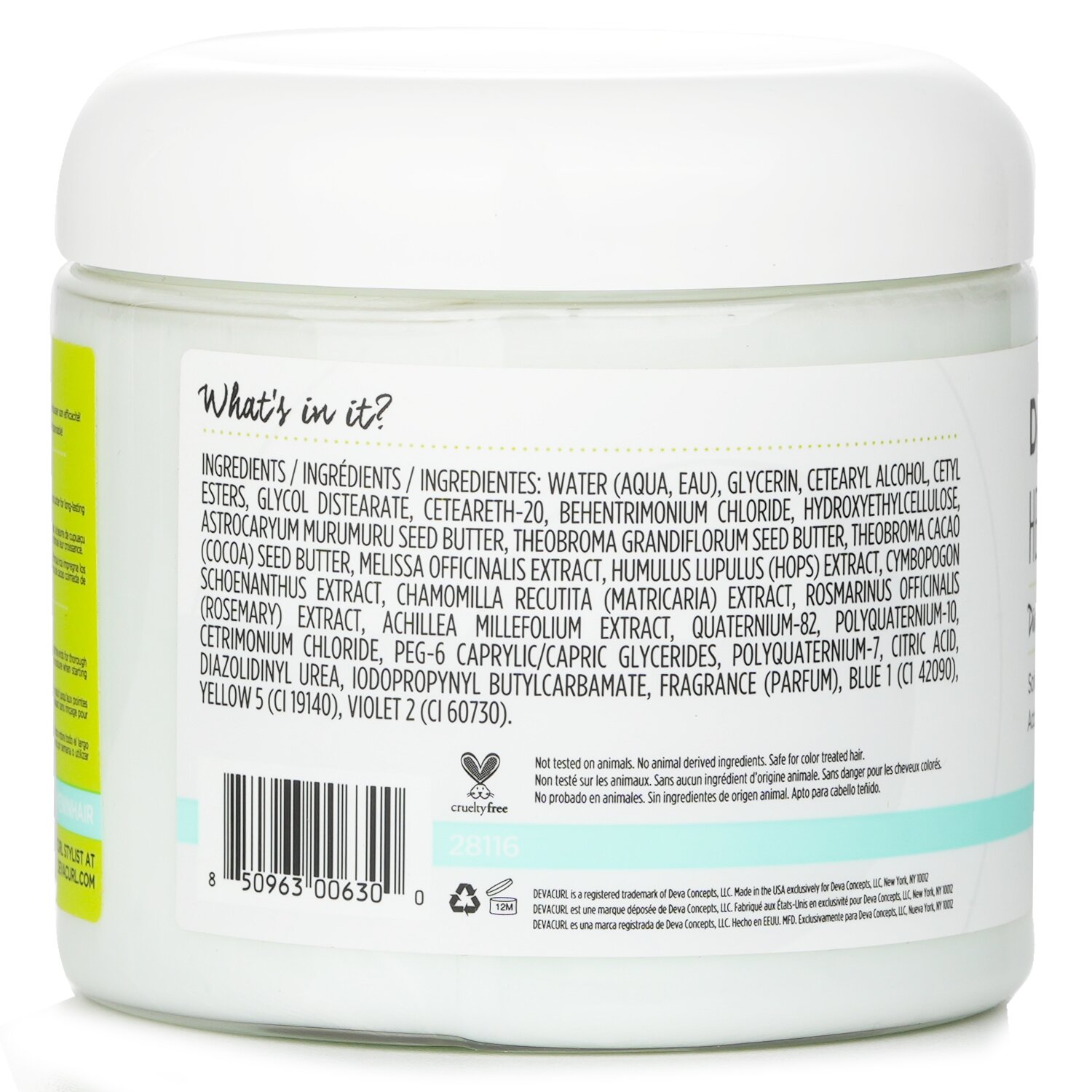 DevaCurl Heaven In Hair (Acondicionador Profundo Divino - Para Todo Tipo de Rizos) 473ml/16oz