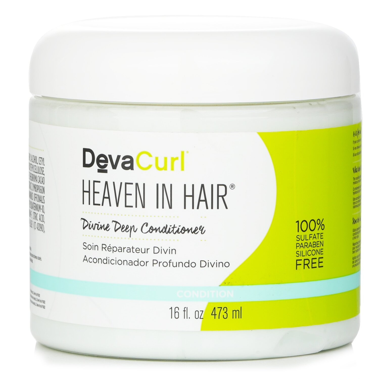 DevaCurl Heaven In Hair (Acondicionador Profundo Divino - Para Todo Tipo de Rizos) 473ml/16oz