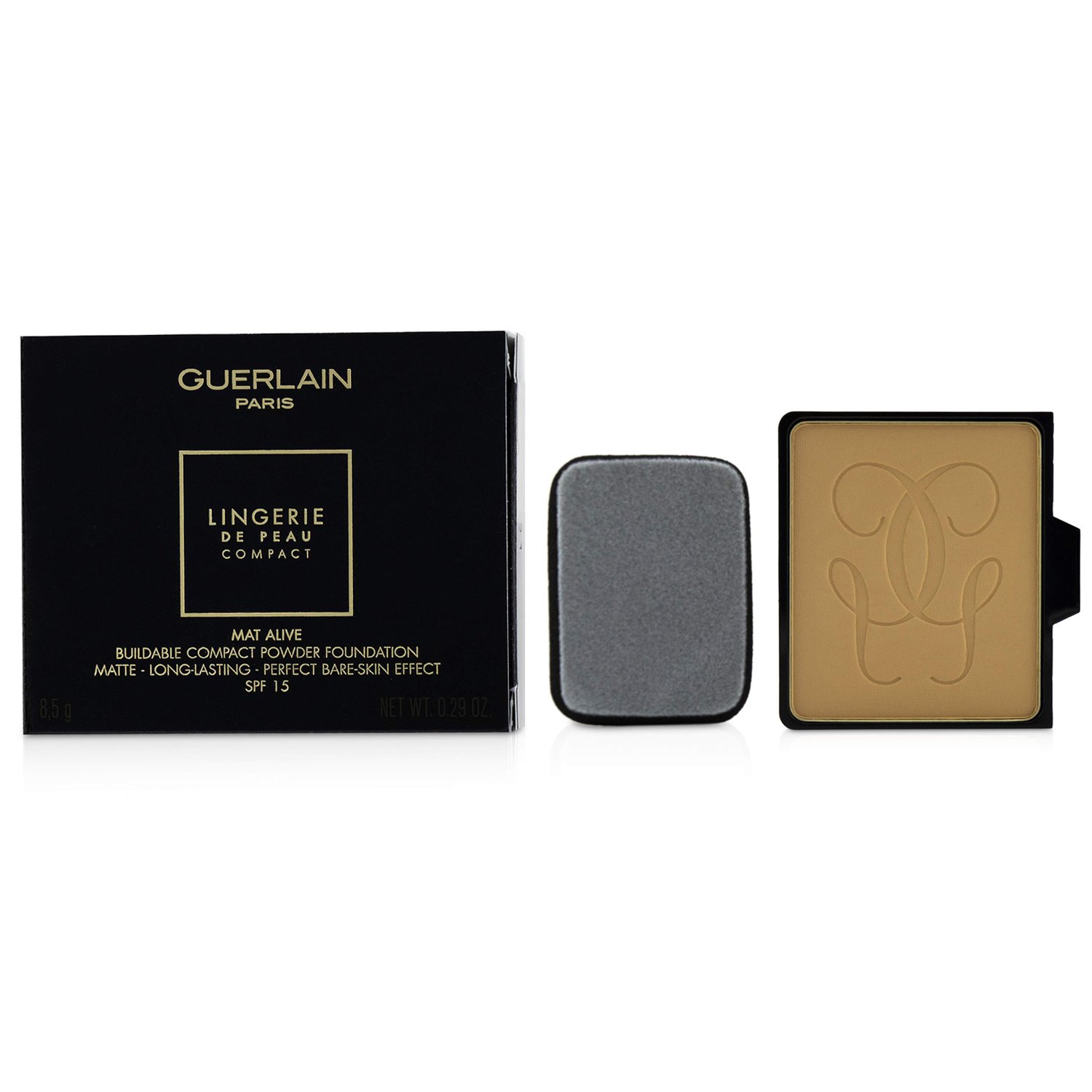 Guerlain Lingerie De Peau Mat Alive Buildable Compact Powder Foundation SPF 15 Refill 8.5g/0.29oz