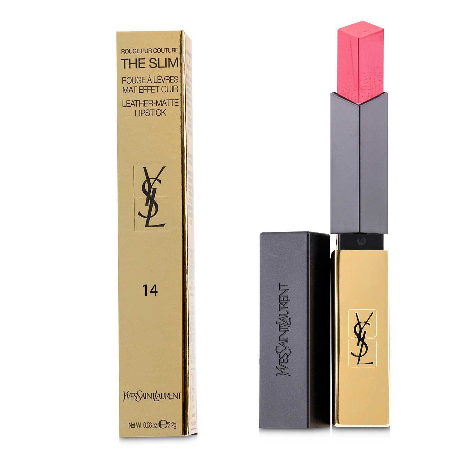 Yves Saint Laurent Rouge Pur Couture The Slim Leather Matte Lipstick 2.2g/0.08oz