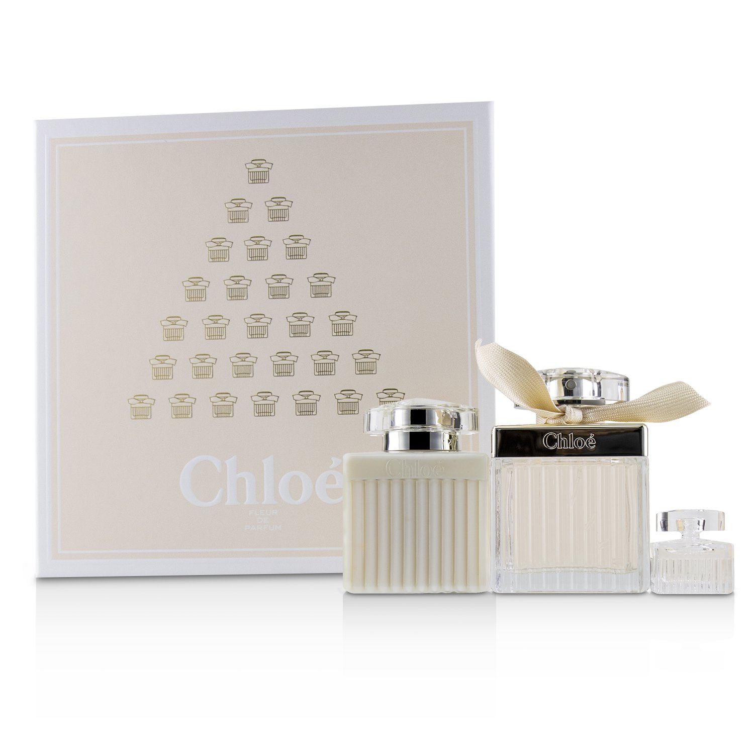 Chloe Zestaw Fleur De Parfum Coffret: Eau De Parfum Spray 75ml/2.5oz + Perfumed Body Lotion 100ml/3.4oz + Eau De Parfum 5ml/0.17oz 3pcs