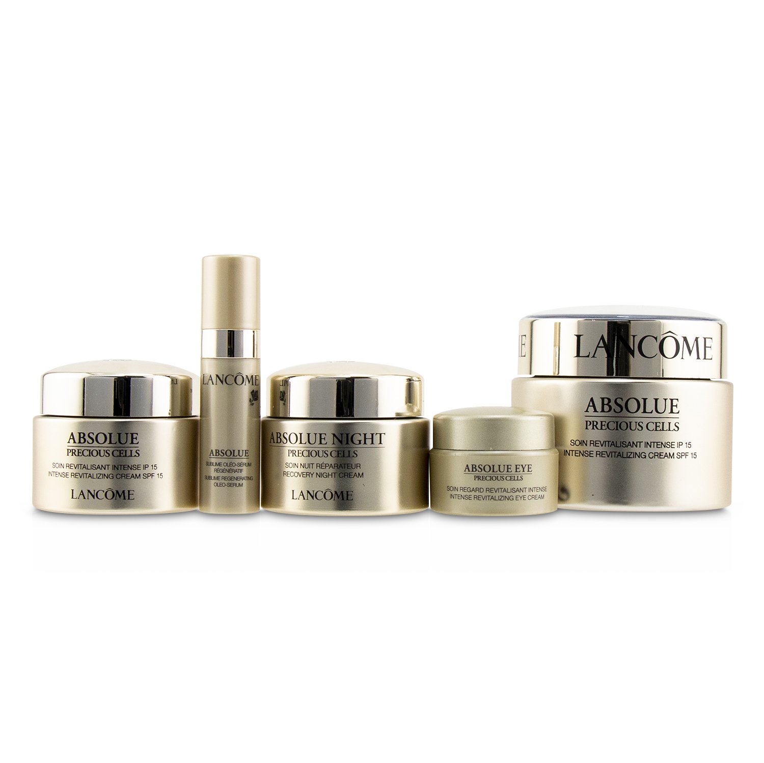 Lancome Absolue Precious Cells Set: 2x Intense Revitalizing Cream SPF15 + Recovery Night Cream + Eye Cream + Oleo-Serum 5pcs