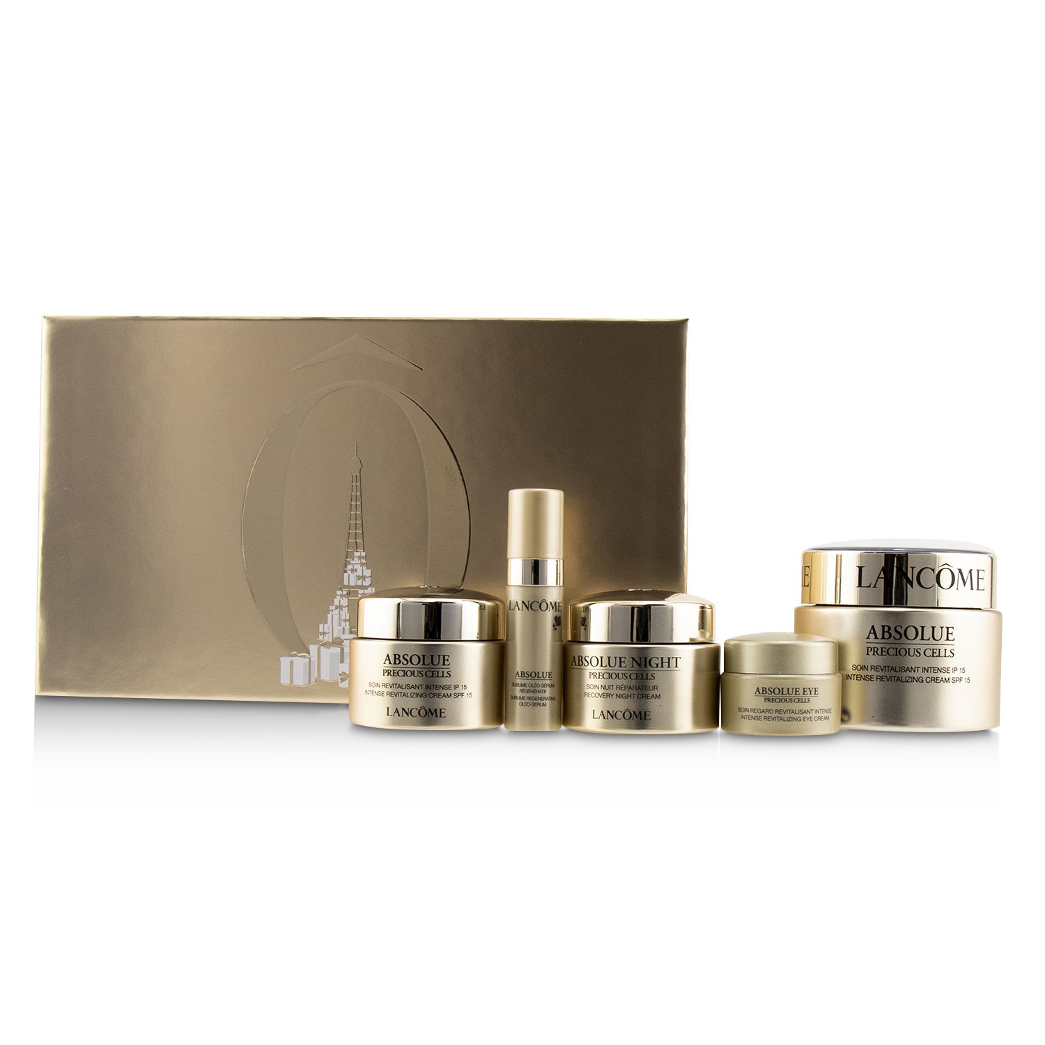 Lancome Absolue Precious Cells Set: 2x Intense Revitalizing Cream SPF15 + Recovery Night Cream + Eye Cream + Oleo-Serum 5pcs