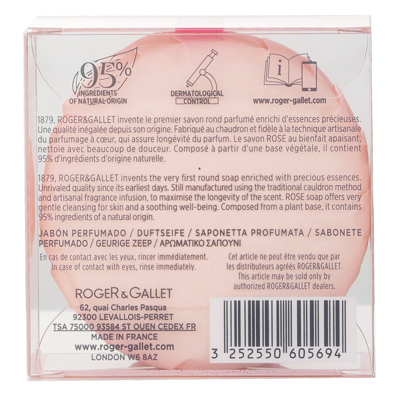 Roger & Gallet Rose Perfumed Soap 100g/3.5oz