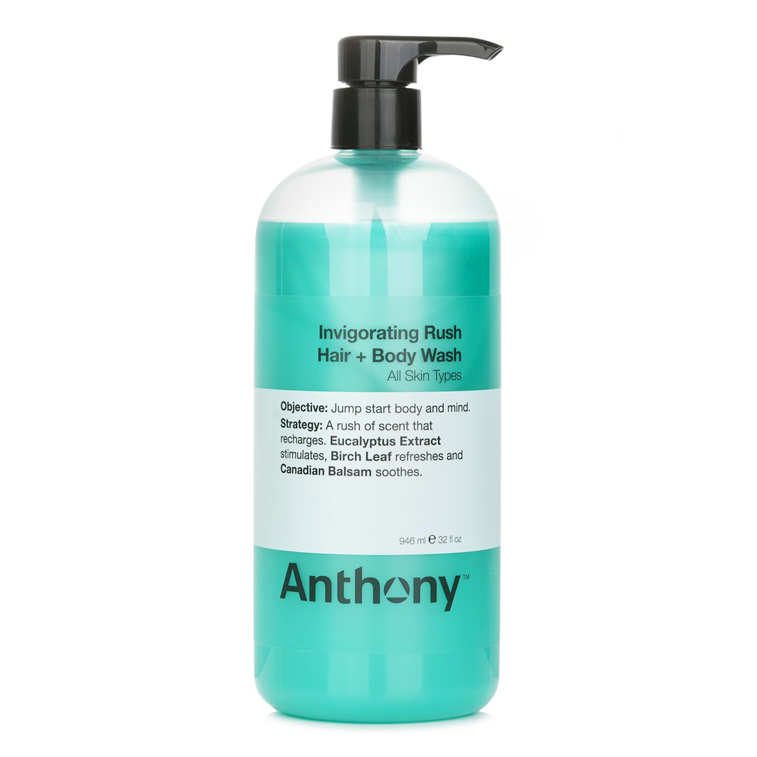 アンソニー Anthony インビゴレーティングラッシュ ヘア＆ボディウォッシュ (全ての肌質用) 946ml/32oz