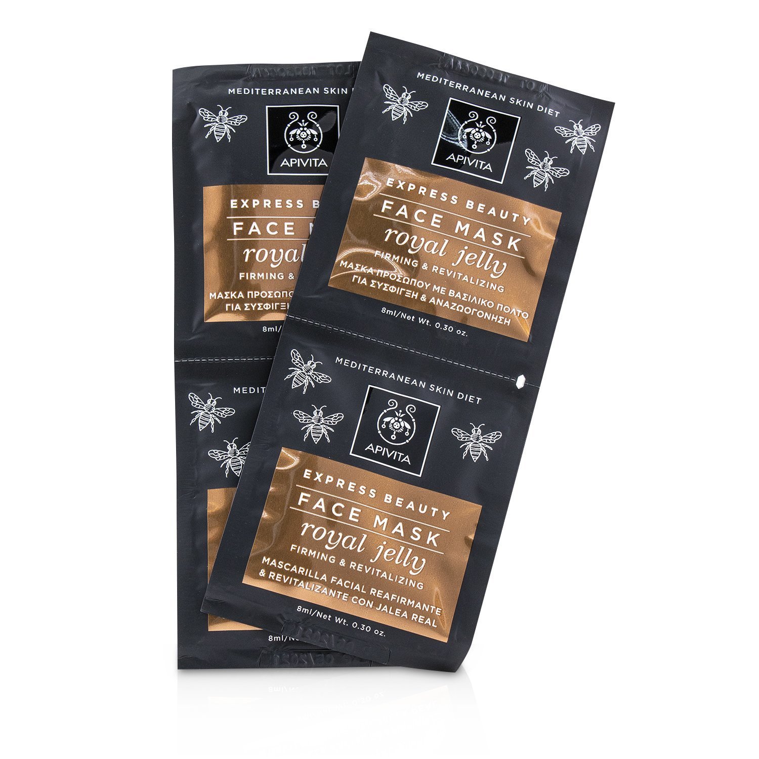 Apivita Express Beauty Face Mask with Royal Jelly (Firming & Revitalizing) - Unboxed 6x(2x8ml)