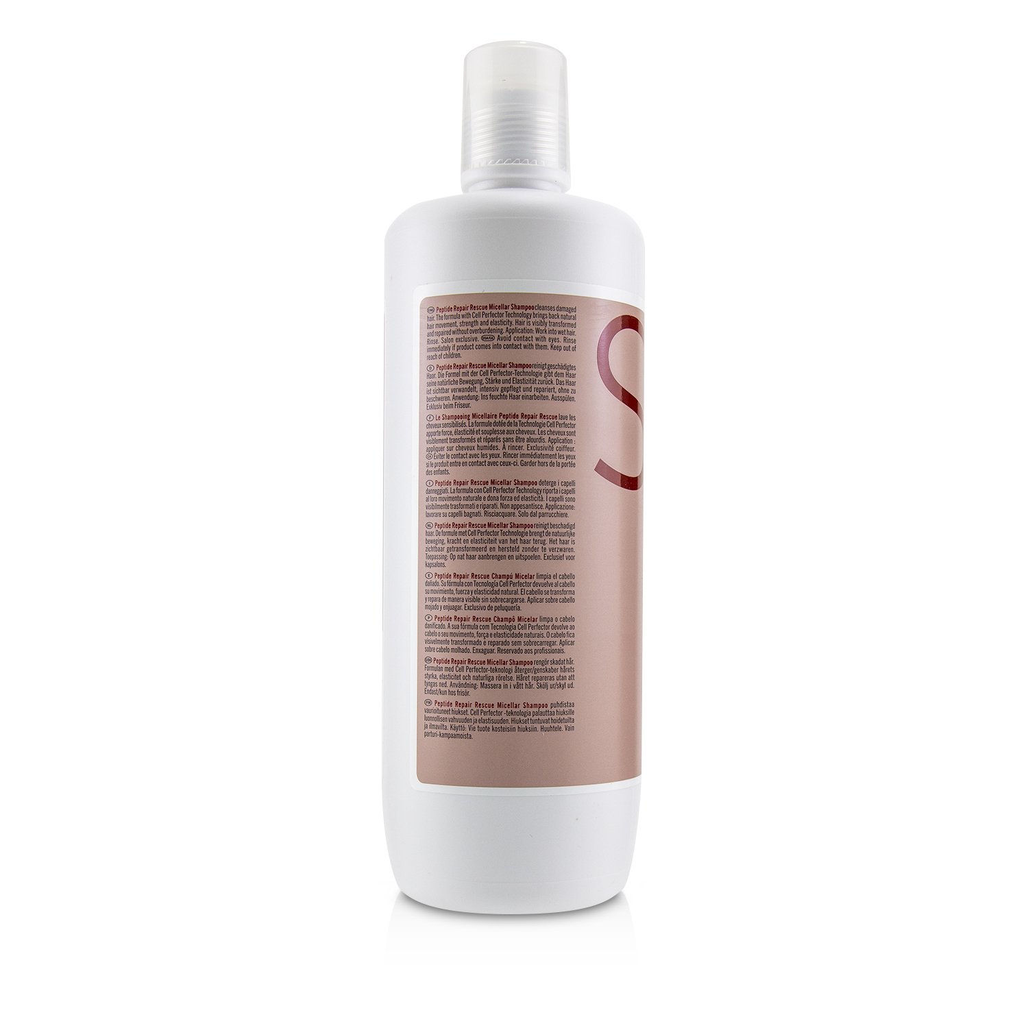 Schwarzkopf BC Bonacure Peptide Repair Rescue Champú Micelar (Para Cabello Dañado Fino a Normal) 1000ml/33.8oz