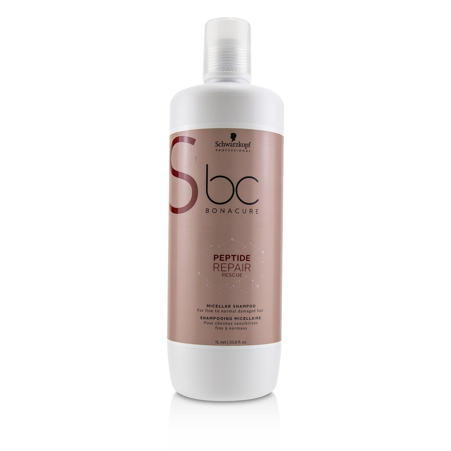 Schwarzkopf شامبو ميسيلار BC Bonacure Peptide Repair Rescue (للشعر الرقيق إلى الشعر العادي والتالف) 1000ml/33.8oz