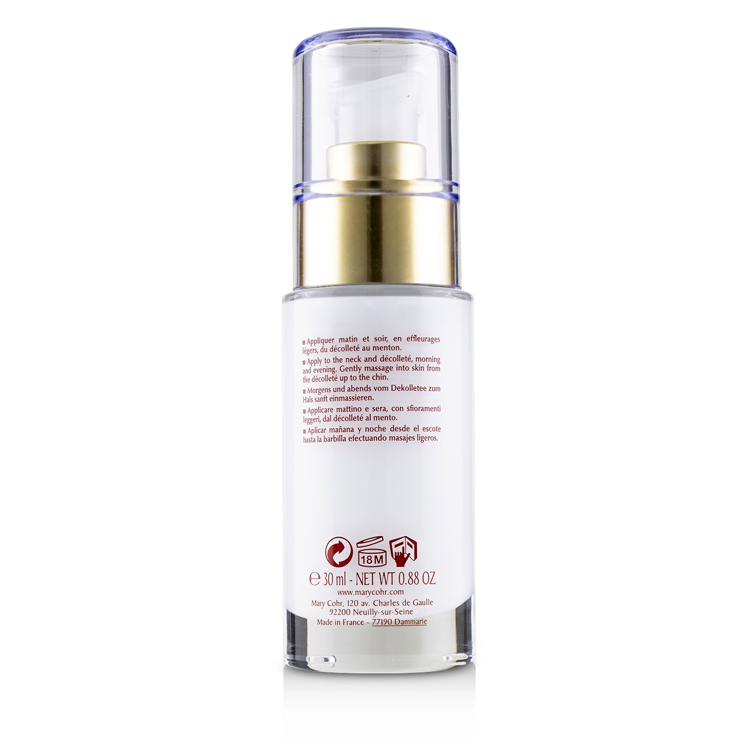 Mary Cohr New Youth Gel Crema de Cuello & Escote Cuidado Reafirmante, Suavizante 30ml/0.88oz