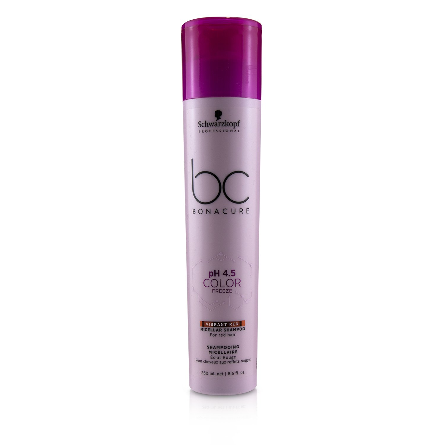 Schwarzkopf شامبو ميسيلار BC Bonacure pH 4.5 Color Freeze Vibrant Red (للشعر الأحمر) 250ml/8.5oz