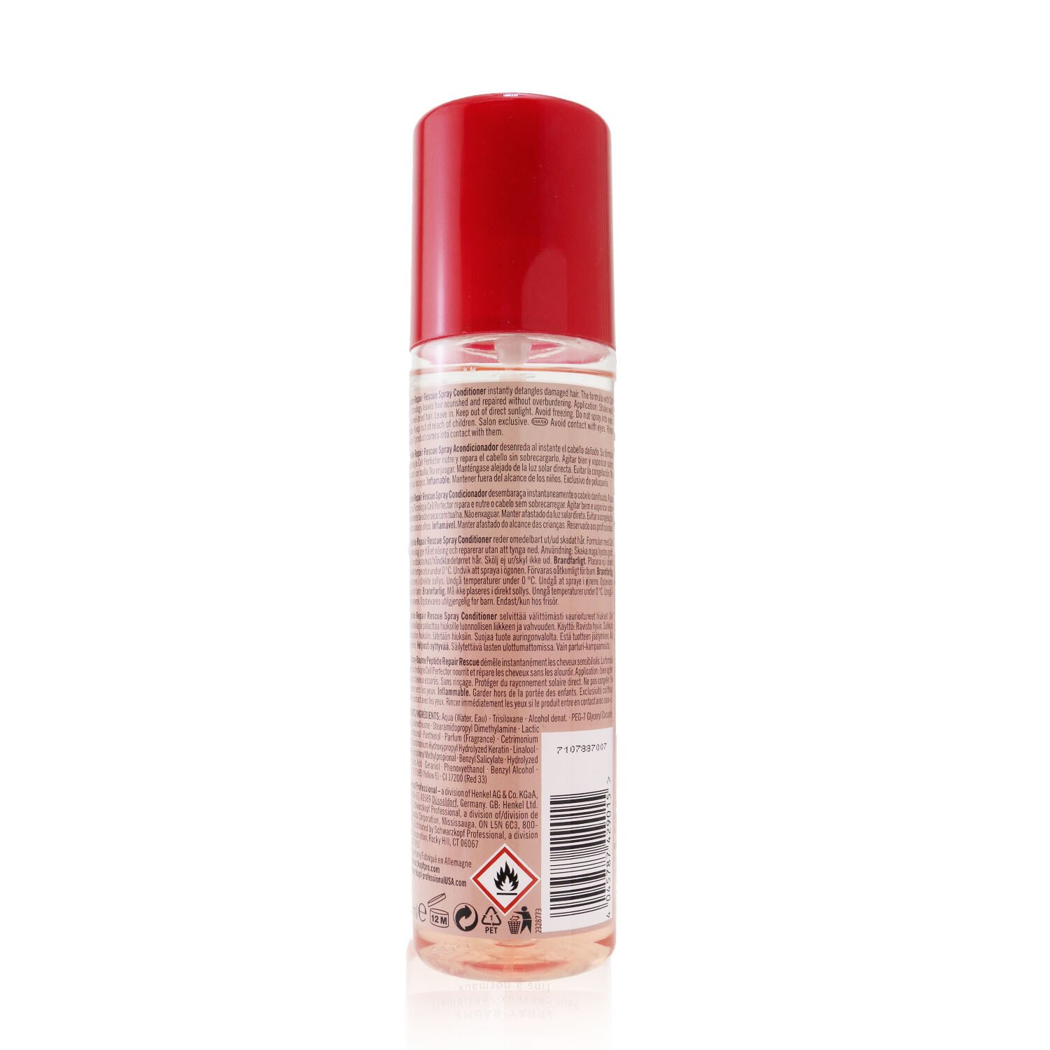 Schwarzkopf BC Bonacure Peptide Repair Rescue Spray Acondicionador (Para Cabello Dañado Fino a Normal) 200ml/6.7oz