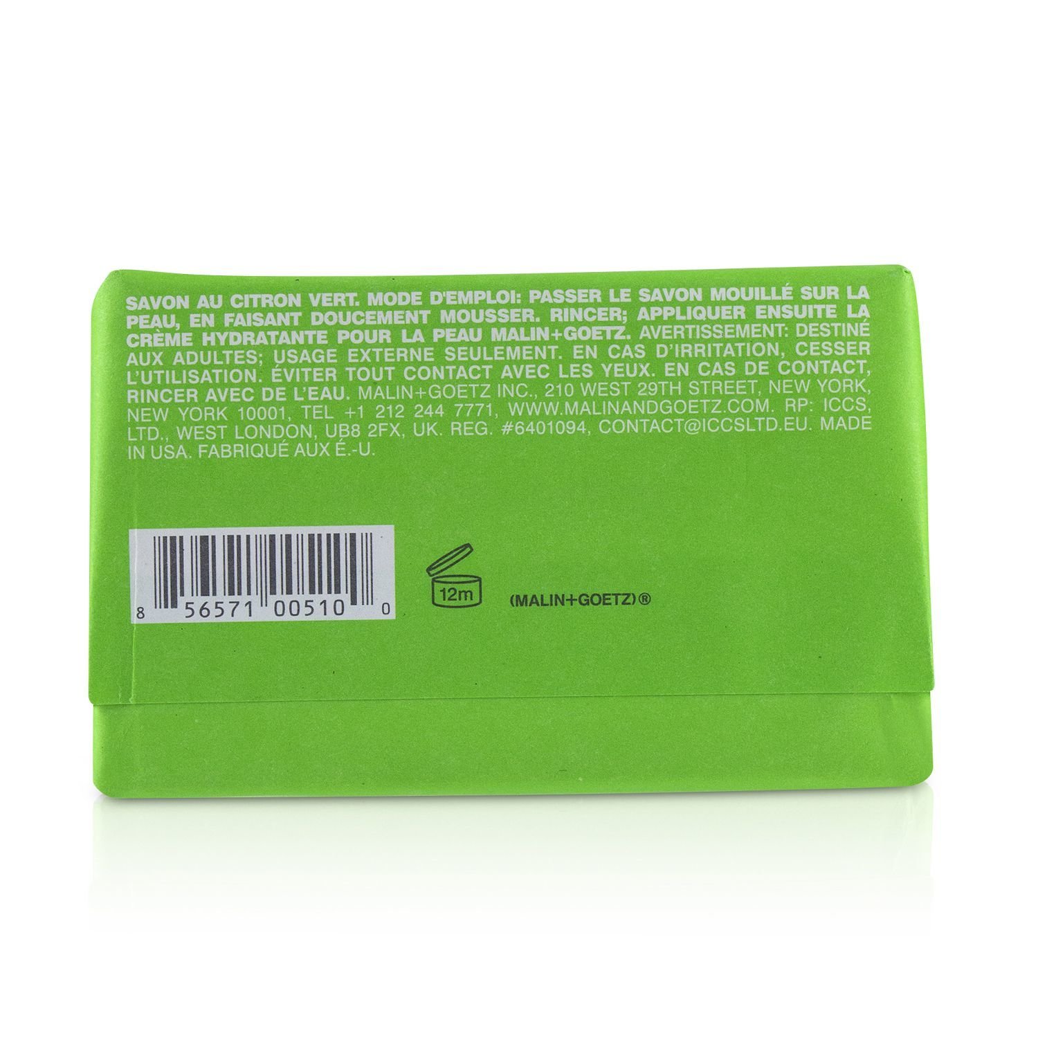 MALIN+GOETZ Lime Bar Soap 140g/5oz