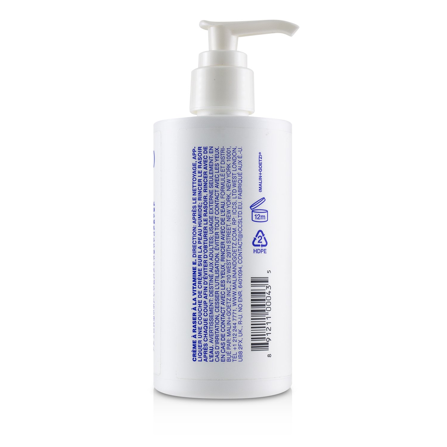 MALIN+GOETZ Vitamin E Shaving Cream 250ml/8.5oz