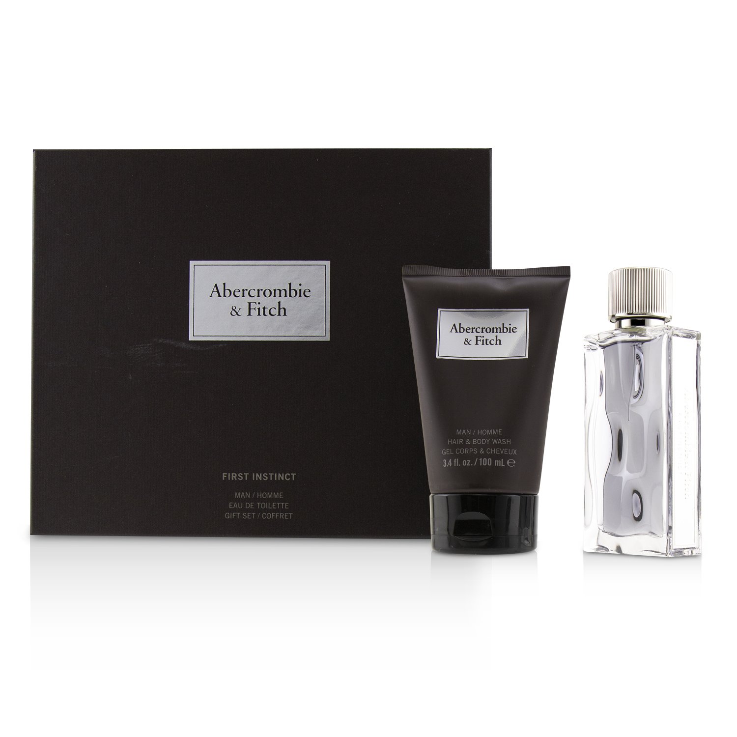 Abercrombie & Fitch First Instinct Coffret: Eau De Toilette Spray 50ml/1.7oz + Hair & Body Wash 100ml/3.4oz 2pcs