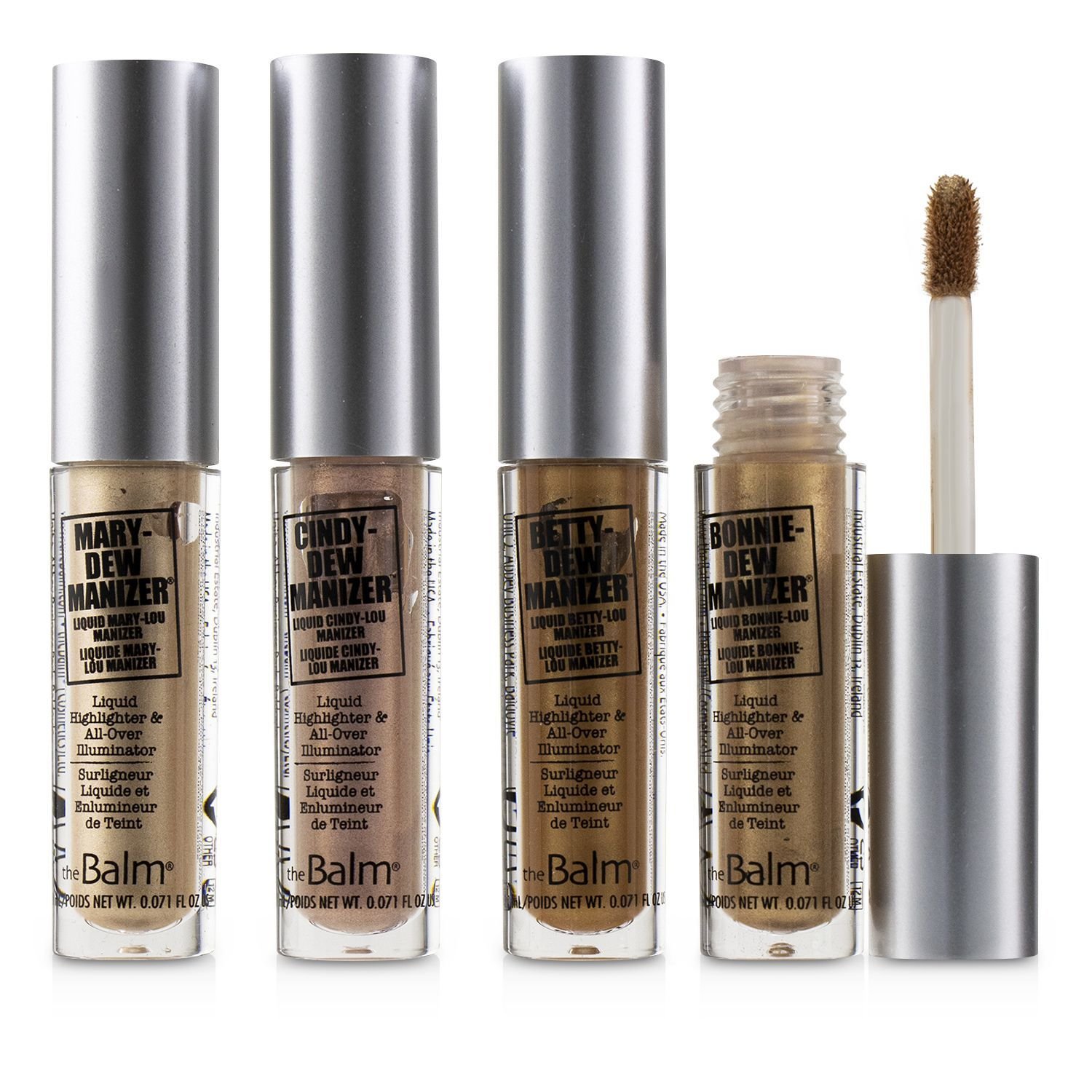 TheBalm The Dew Manizer's Quad (Liquid Highlighters) 4pcs