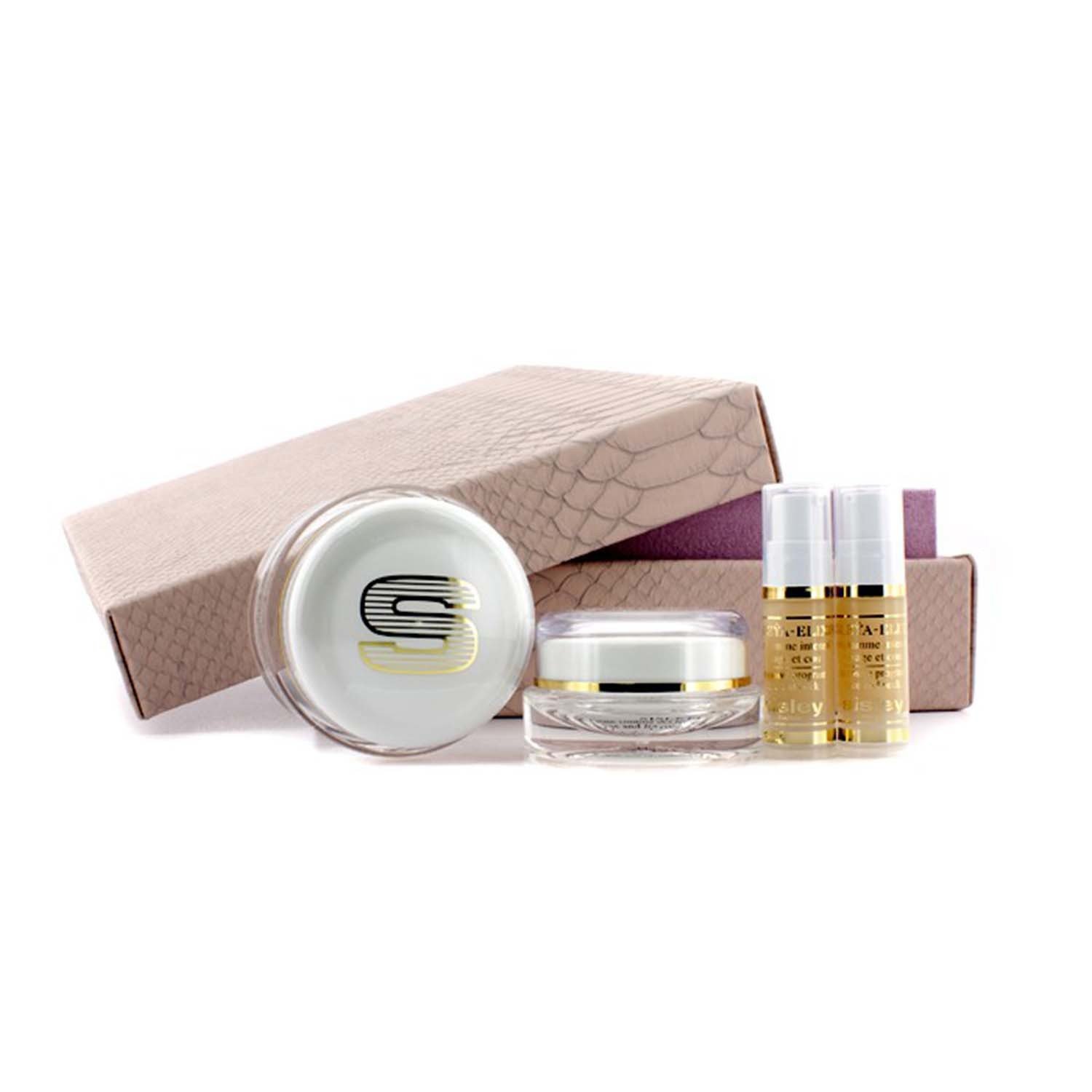 Sisley Anti-Age Prestige Kit: Sisleya Global Anti-Age Cream 50ml+Sisleya Eye & Lips Contour Cream 15ml+Sisleya Elixir x2 4pcs