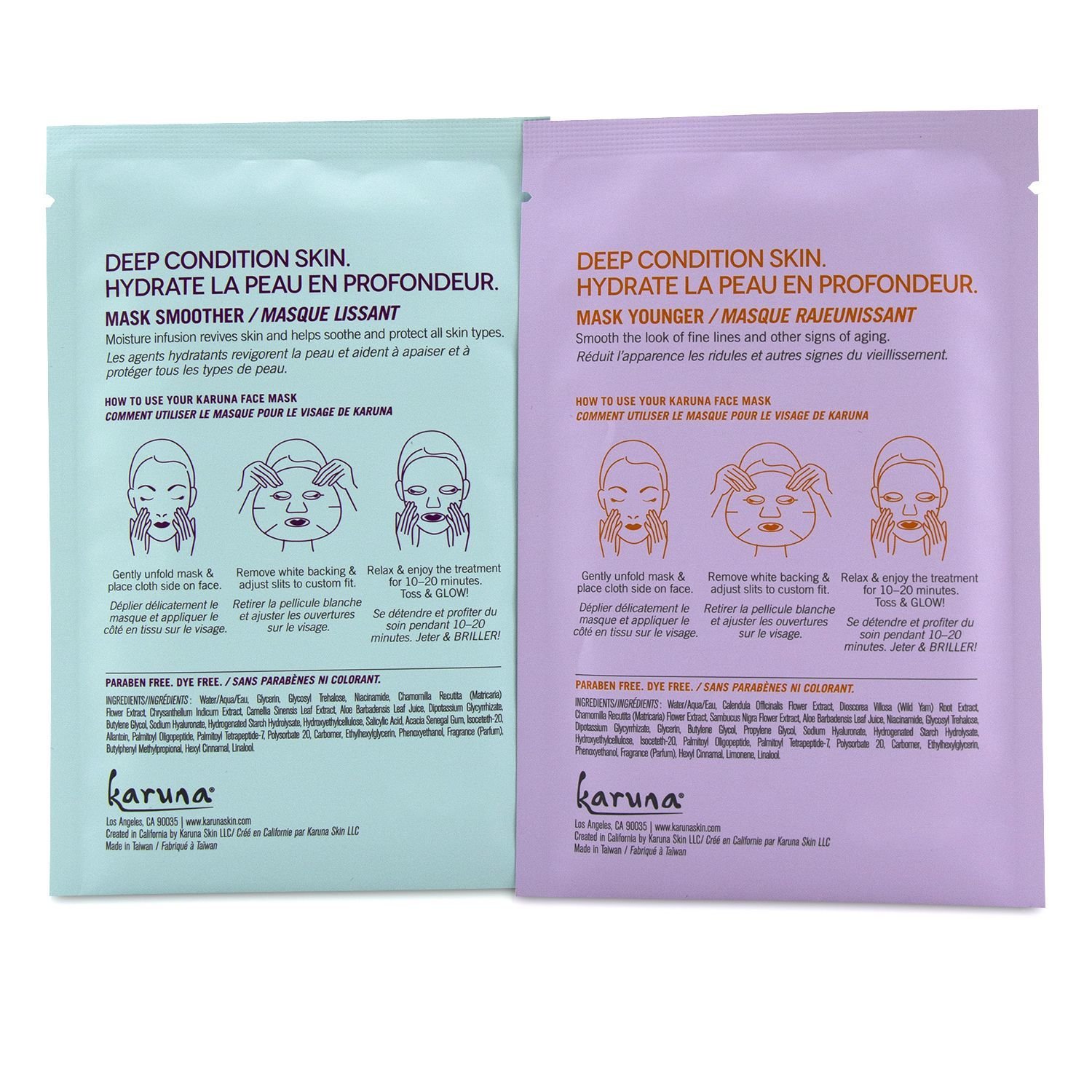 Karuna Karma+ Kit Face Mask Set 4sheets