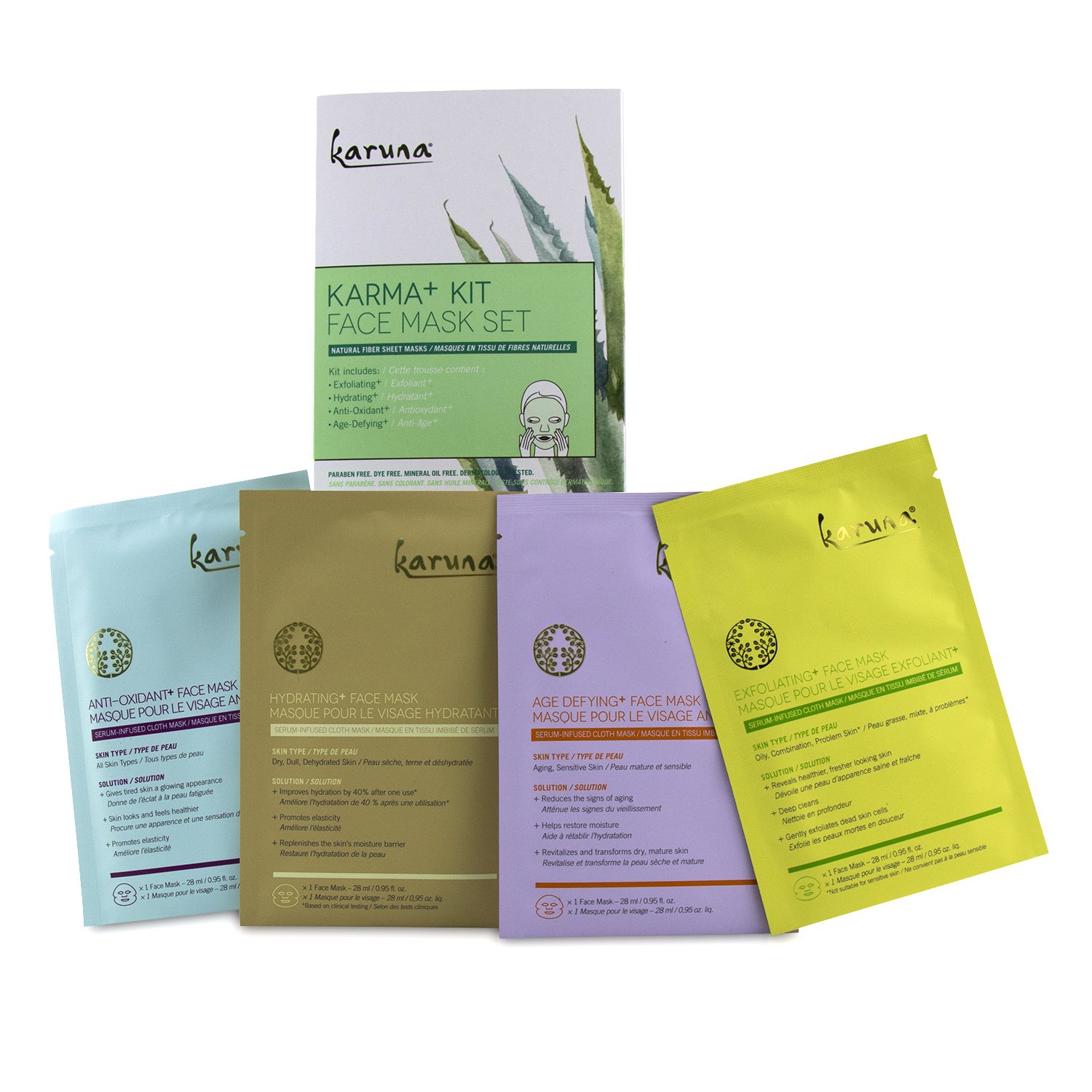 Karuna Karma+ Kit Face Mask Set 4sheets