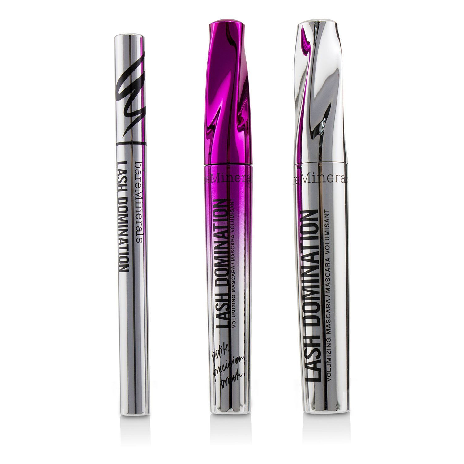 BareMinerals Lash Domination Volumizing Mascara & Ink Liner Trio (2x Mascara, 1x Eyeliner) 3pcs