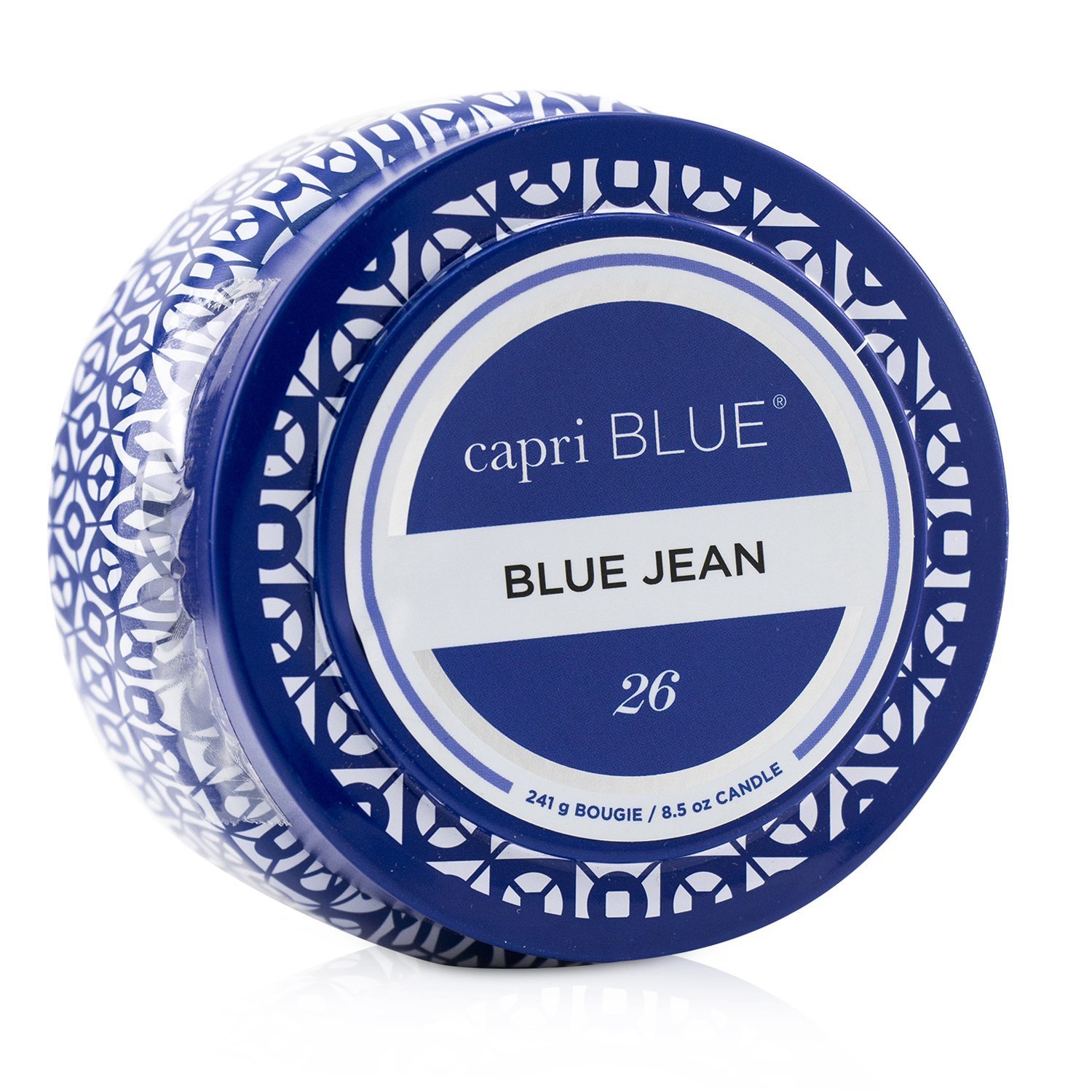 Capri Blue Printed Travel Tin Candle - Blue Jean 241g/8.5oz