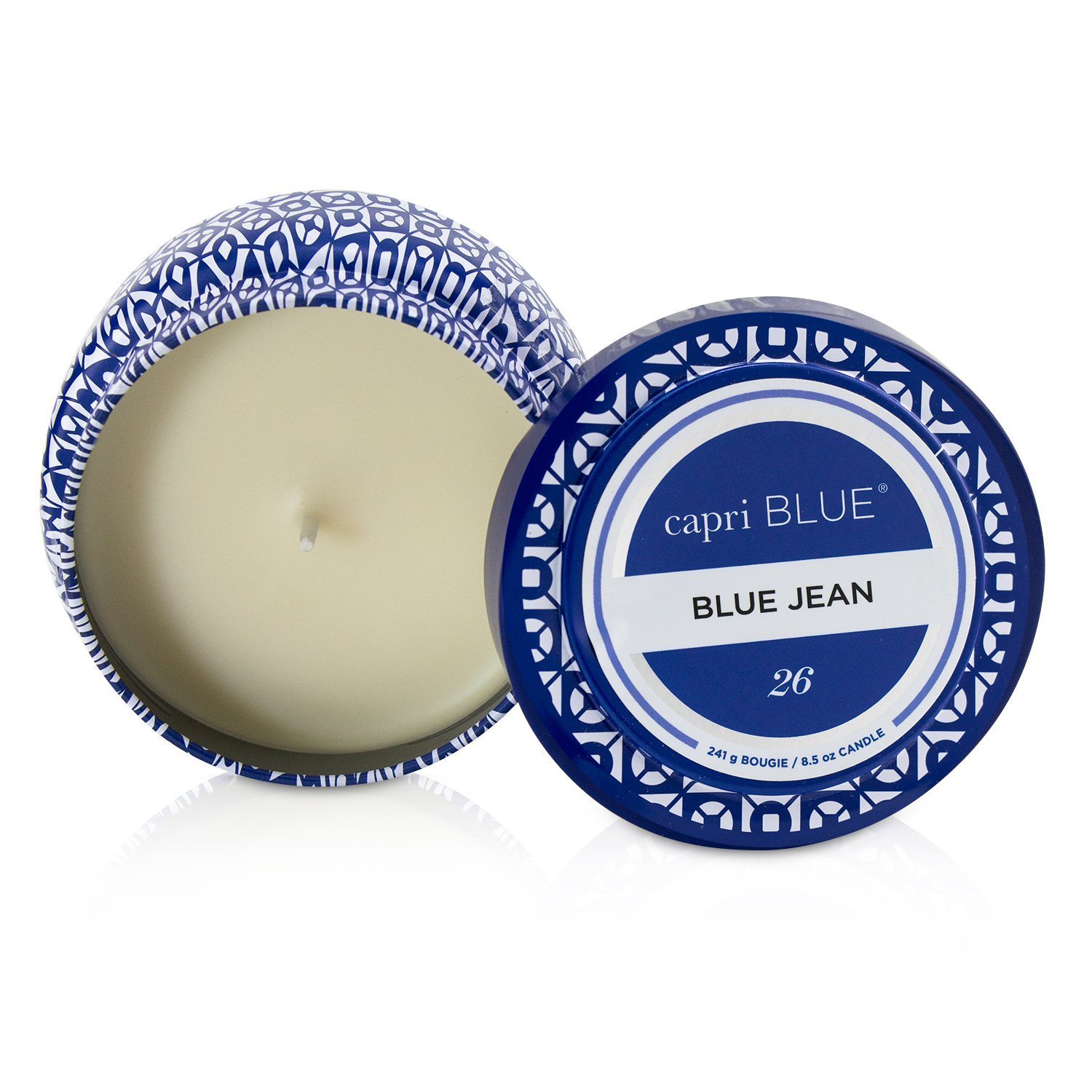 Capri Blue Printed Travel Tin Candle - Blue Jean 241g/8.5oz