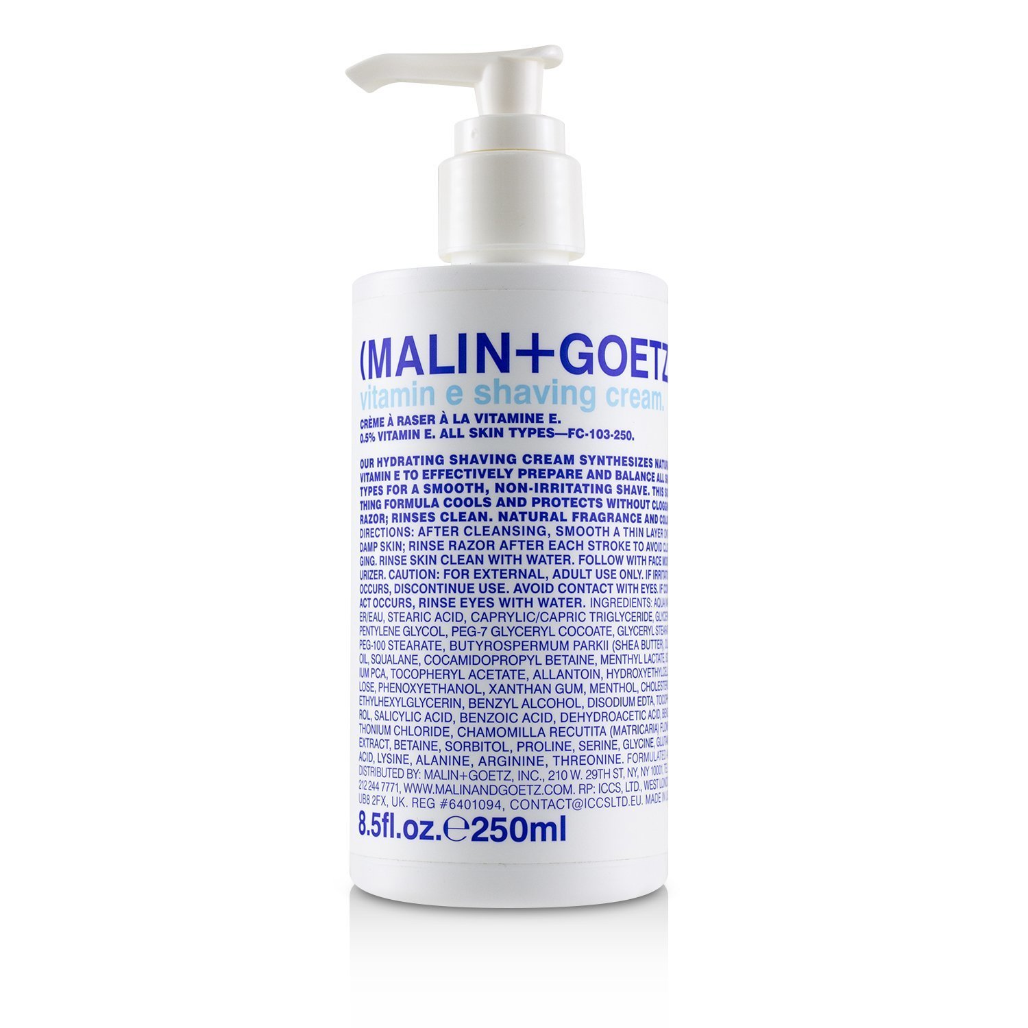 MALIN+GOETZ Vitamin E Shaving Cream 250ml/8.5oz