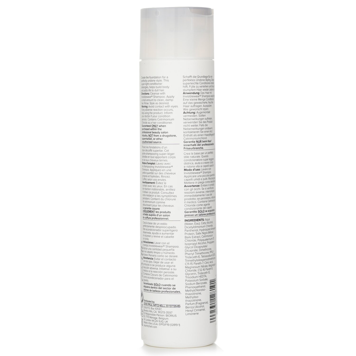 Paul Mitchell Invisiblewear Acondicionador (Prepara Textura - Construye Volumen) 300ml/10.14oz