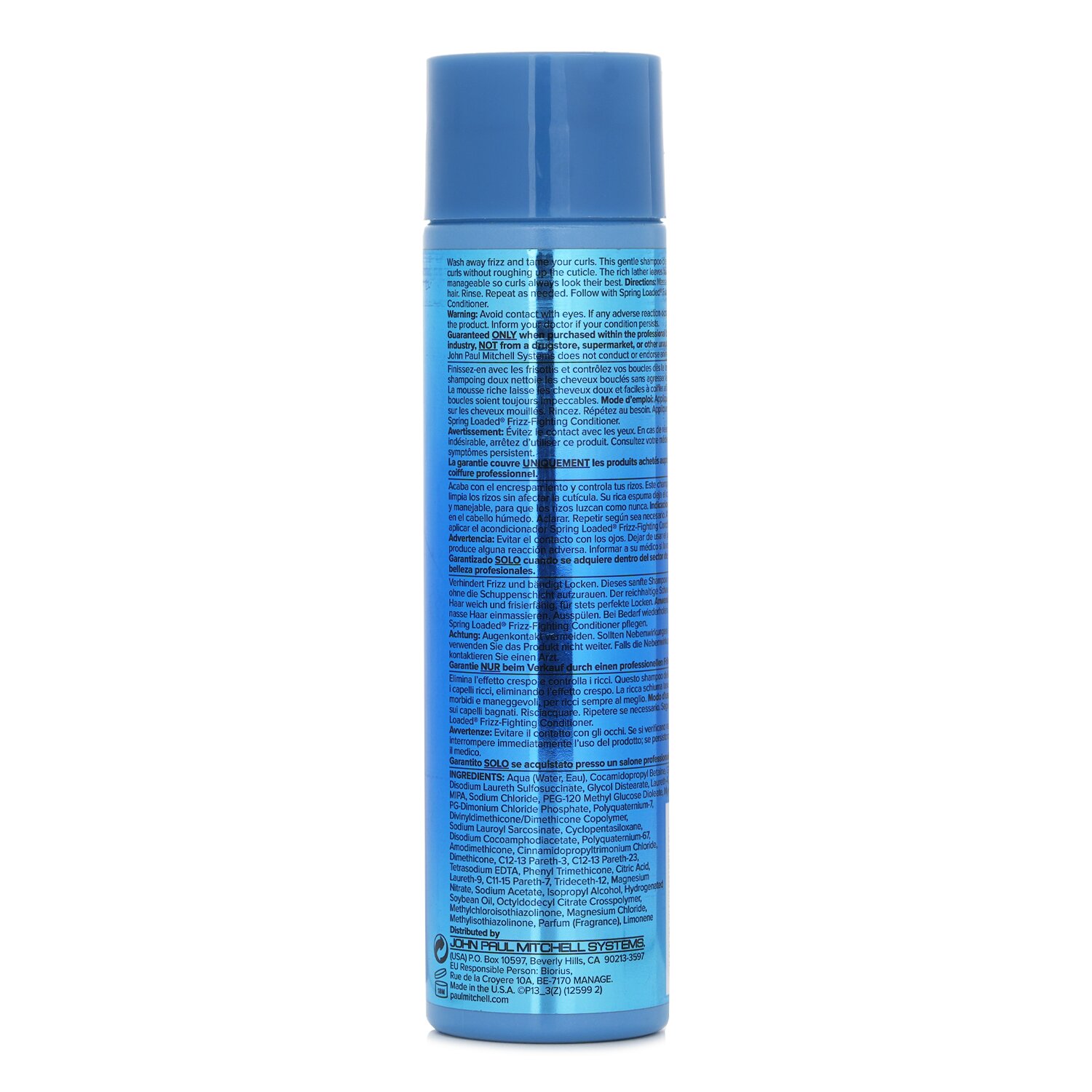 Paul Mitchell Spring Loaded Frizz-Fighting Shampoo (Cleanses Curls, Tames Frizz) 250ml/8.5oz