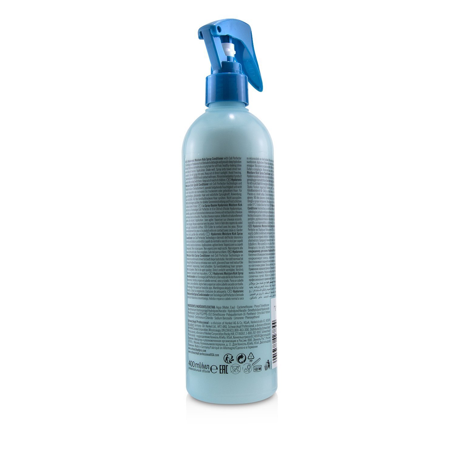 Schwarzkopf BC Bonacure Hyaluronic Moisture Kick Spray Acondicionador (Para Cabello Normal a Seco) 400ml/13.5oz