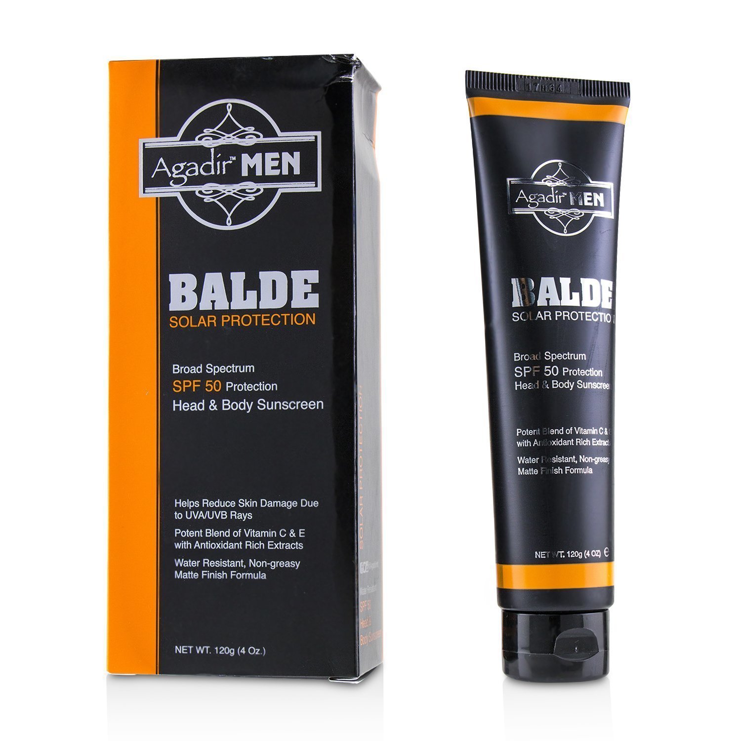 Agadir Argan Oil Agadir Men Balde Solar Protection Broad Spectrum SPF50 (Exp. Date: 08/2019) 120ml/4oz