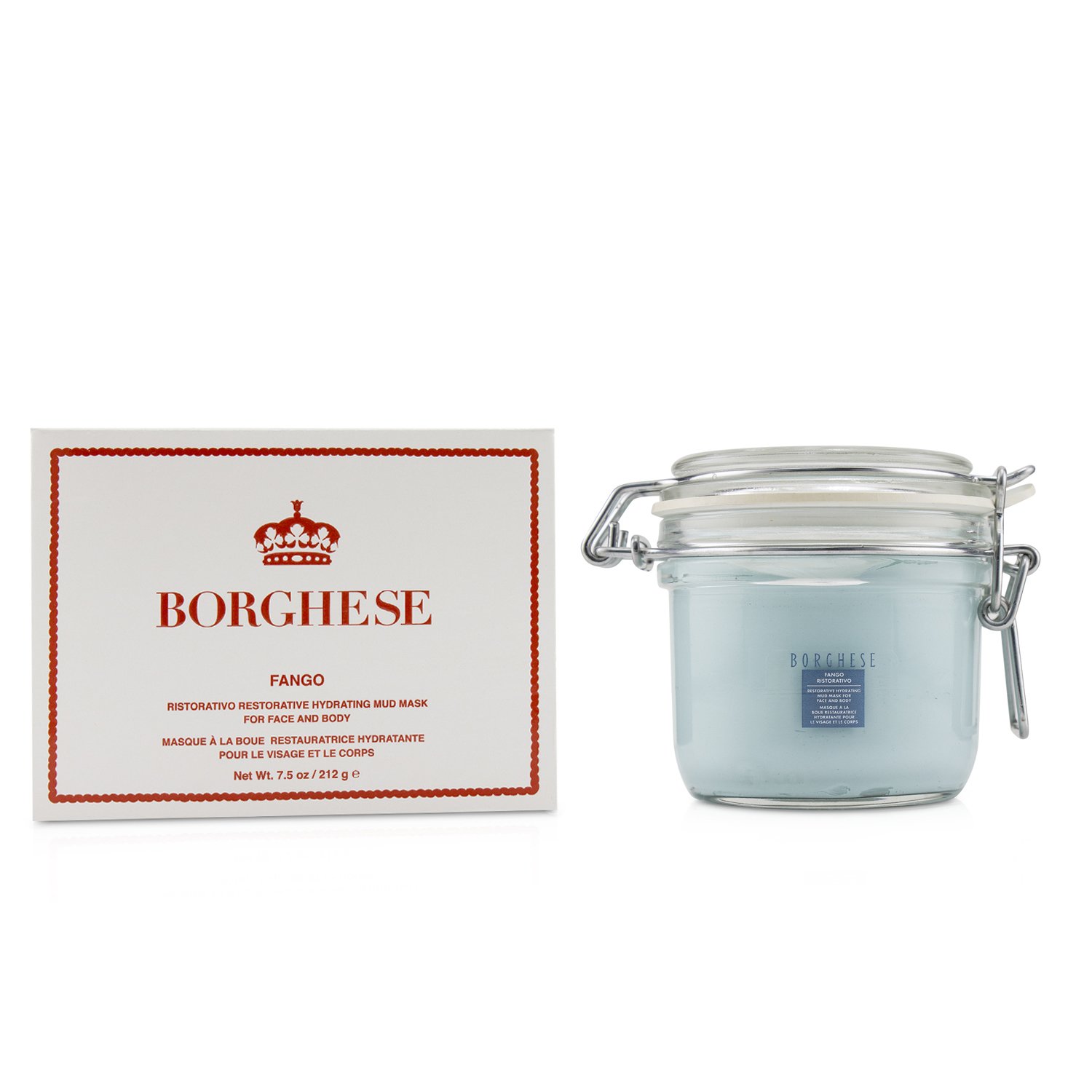 Borghese Fango Ristorativo Restorative Hydrating Mud Mask For Face And Body 212g/7.5oz