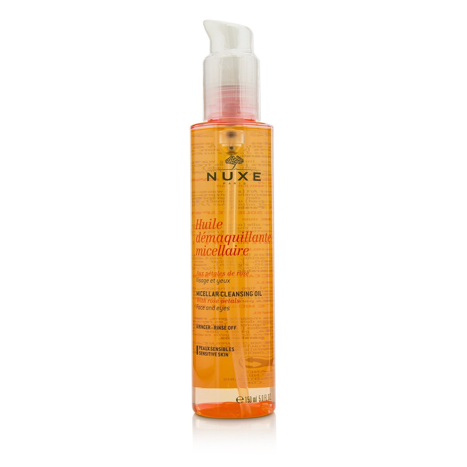 Nuxe Huile Demaquillante Micellaire Micellar Aceite Limpiador Con Pétalos de Rosa Para Rostro & Ojos (Piel Sensible) (Fecha Vto. 10/2019) 150ml/5oz