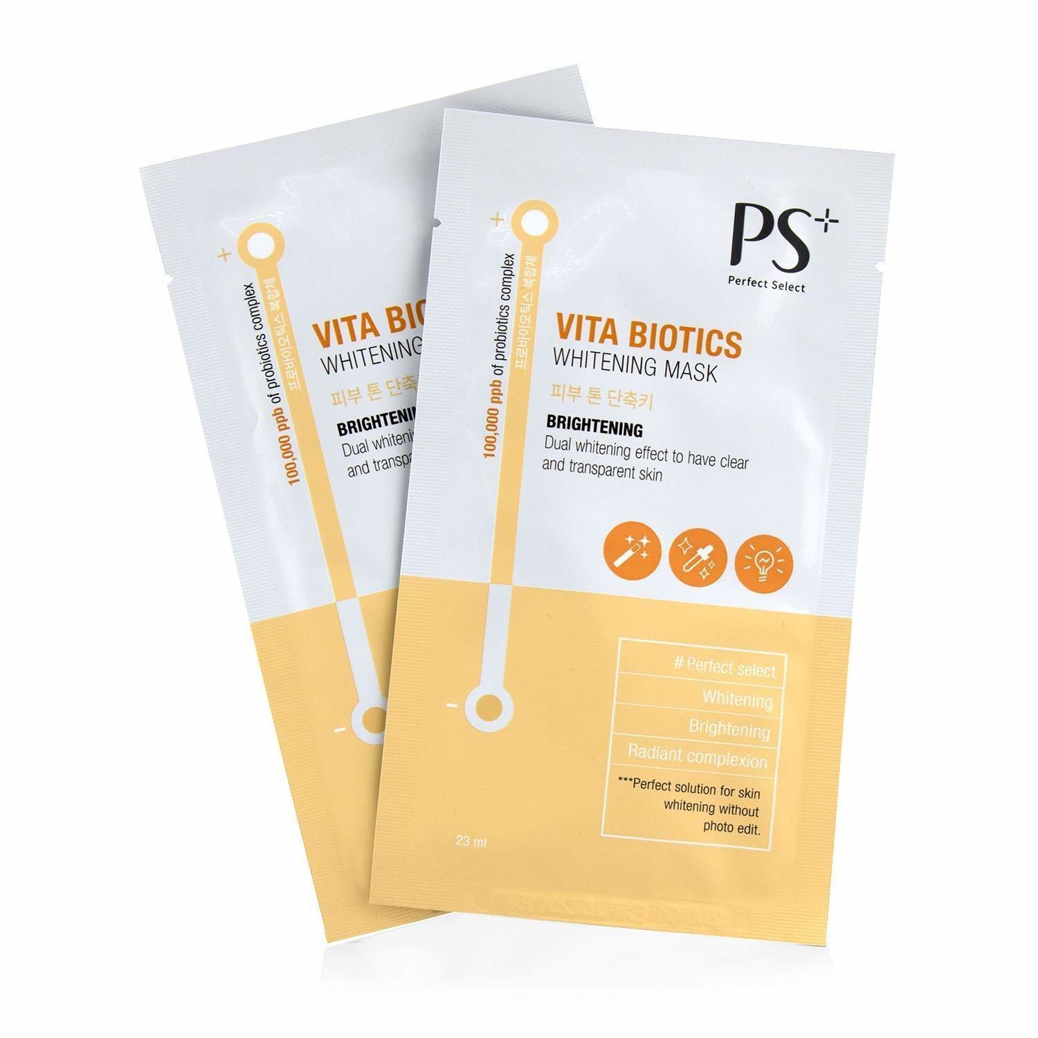 PS Perfect Select Vita Biotics Whitening Mask - Brightening 7pcs