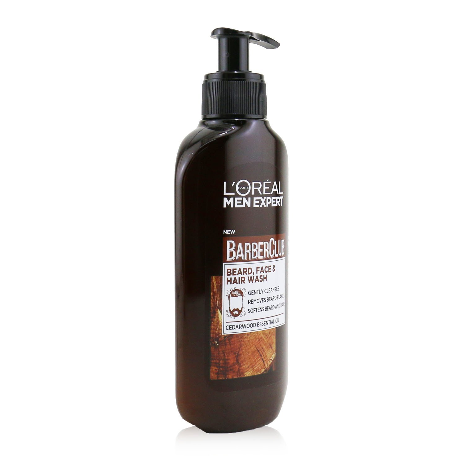 L'Oreal Men Expert Barber Club Beard, Face & Hair Wash 200ml/6.76oz