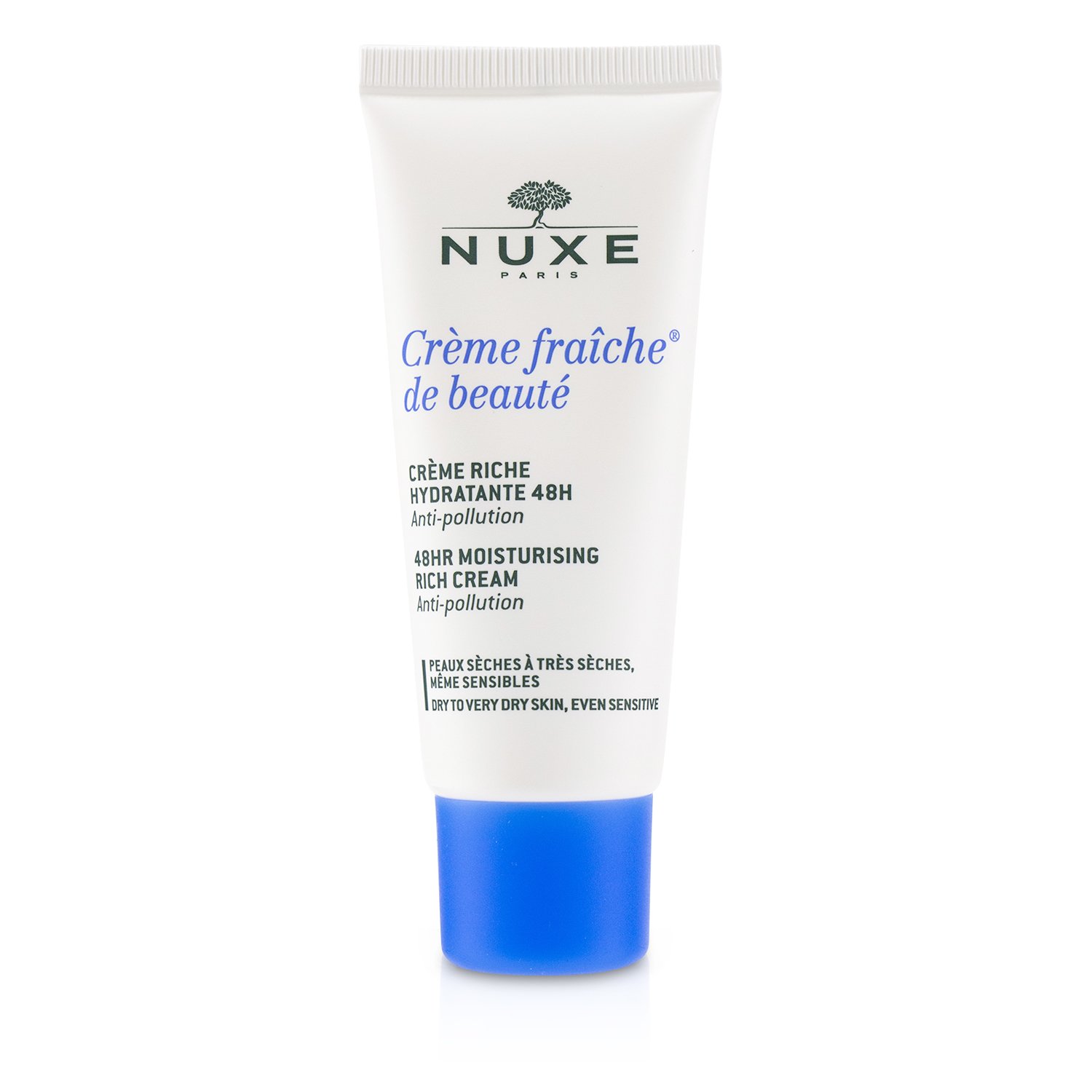 Nuxe Creme Fraiche De Beaute Crema Hidratante Rica 48HRS - Para Piel Seca a Muy Seca, Incluso Sensible 30ml/1oz