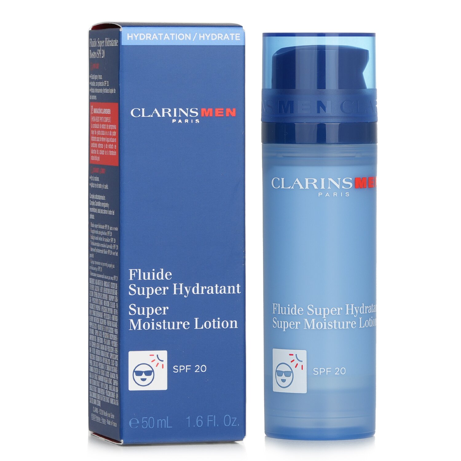 Clarins Տղամարդկանց սուպեր խոնավեցնող լոսյոն SPF 20 50ml/1.6oz