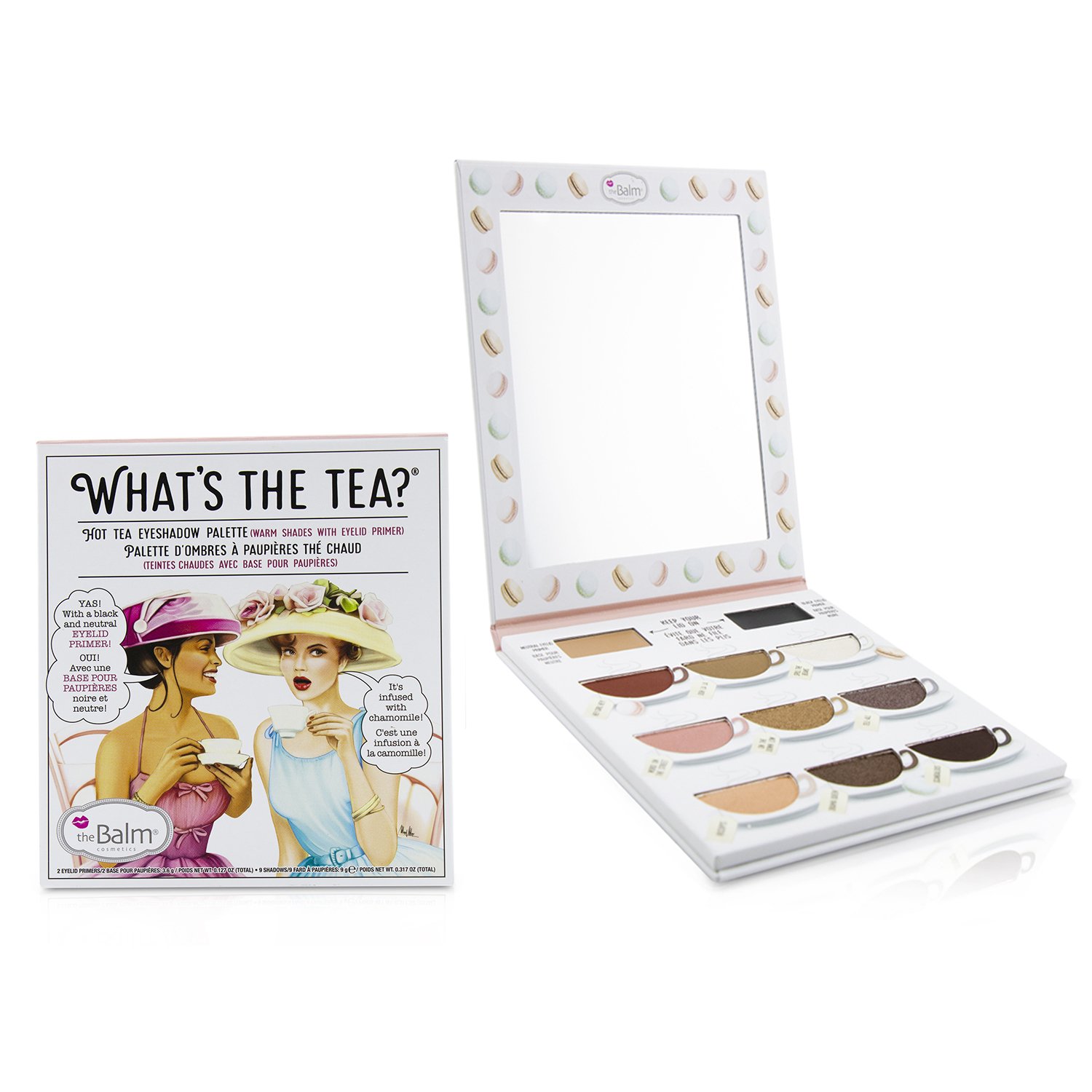 TheBalm لوحة ظلال عيون What's The Tea? Hot Tea (ظلال دافئة مع برايمر للجفون) Picture Color