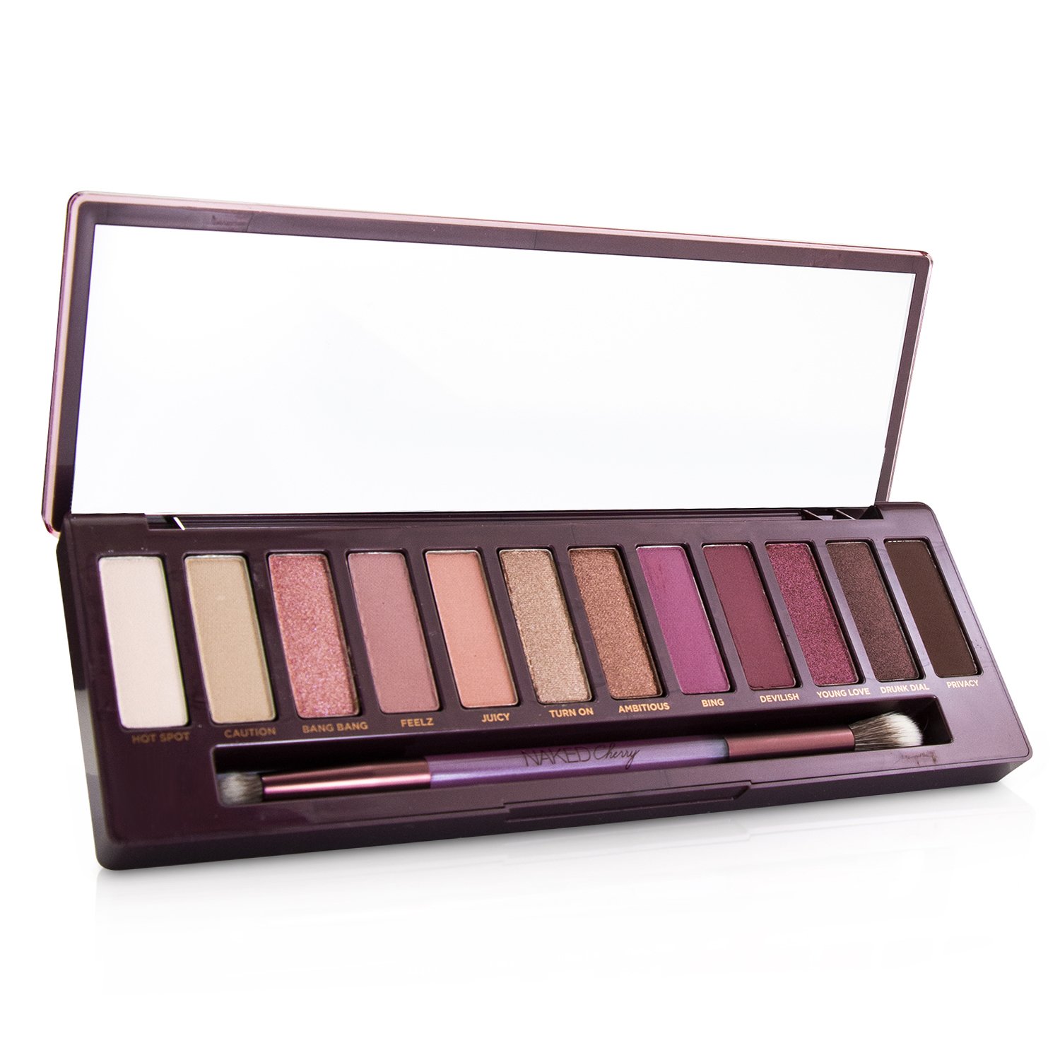 Urban Decay Naked Cherry Eyeshadow Palette: 12x Eyeshadow, 1x Double Ended Brush 12x1.1g/0.038oz