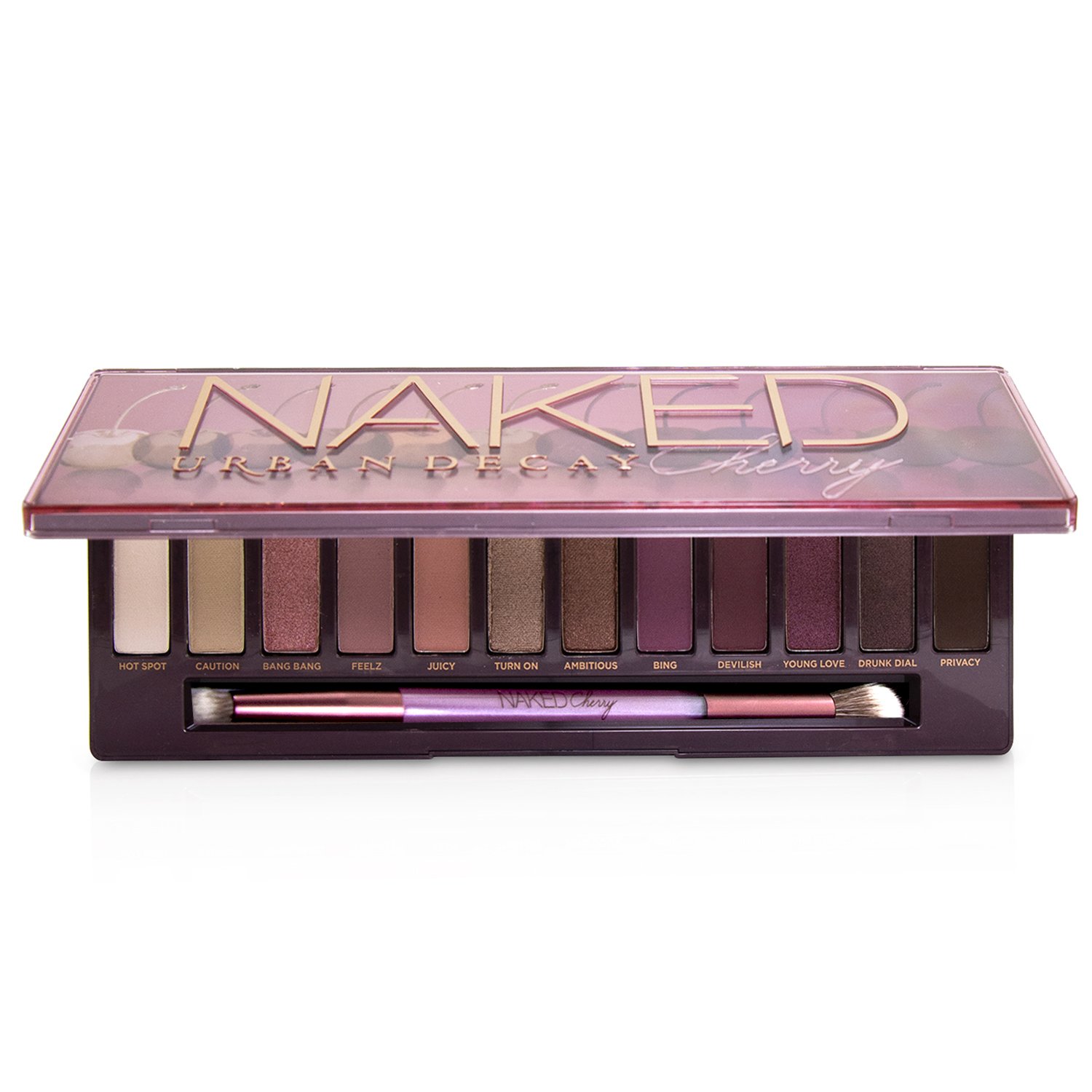 Urban Decay Naked Cherry Eyeshadow Palette: 12x Eyeshadow, 1x Double Ended Brush 12x1.1g/0.038oz