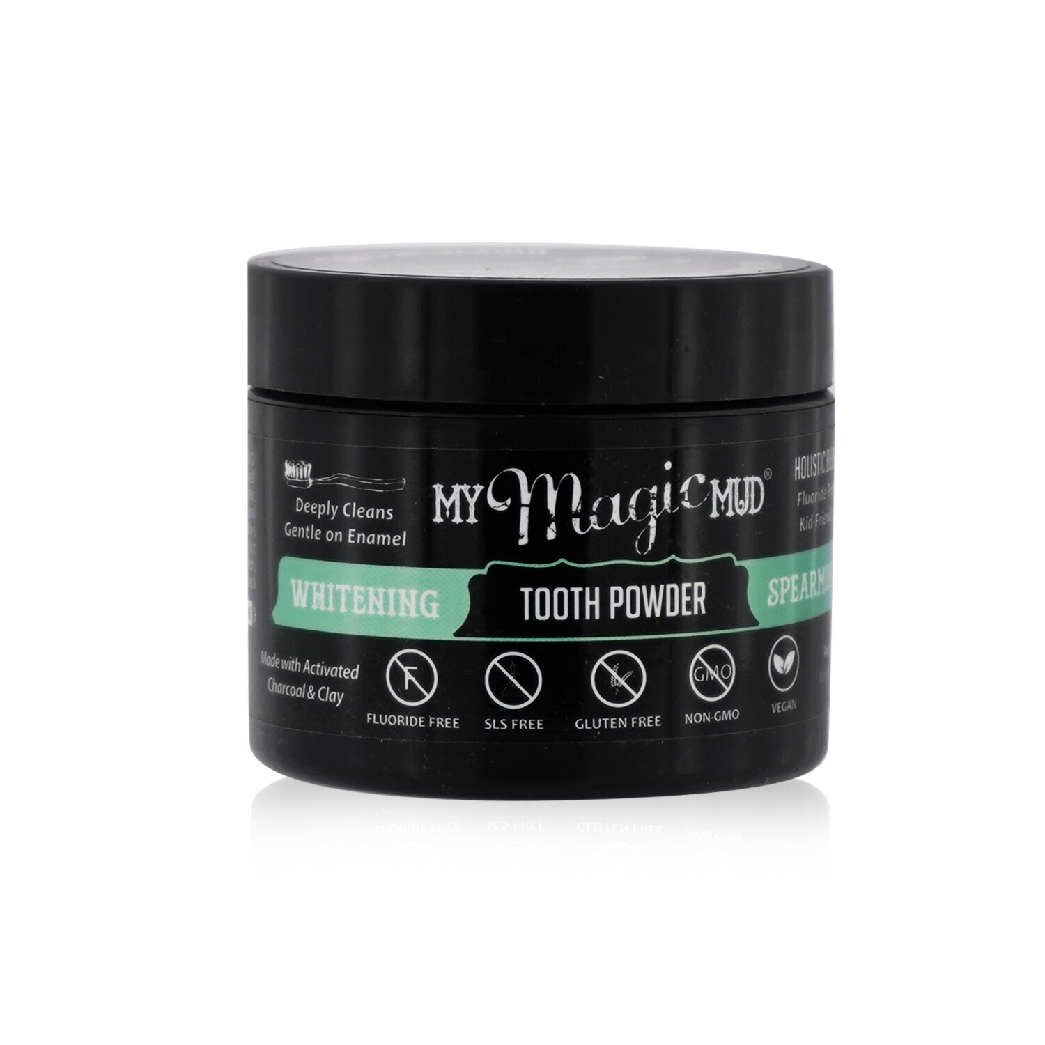 My Magic Mud Activated Charcoal Whitening Tooth Powder - Spearmint 30g/1.06oz