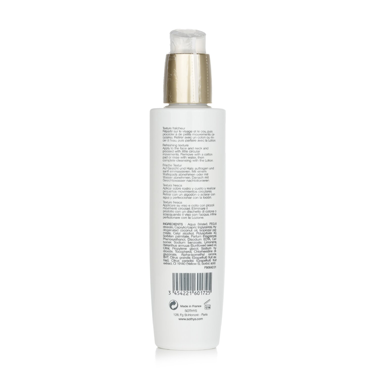 Sothys Vitality Cleansing Milk - For Normal to Combination Skin , With Grapefruit Extract 200ml/6.76oz