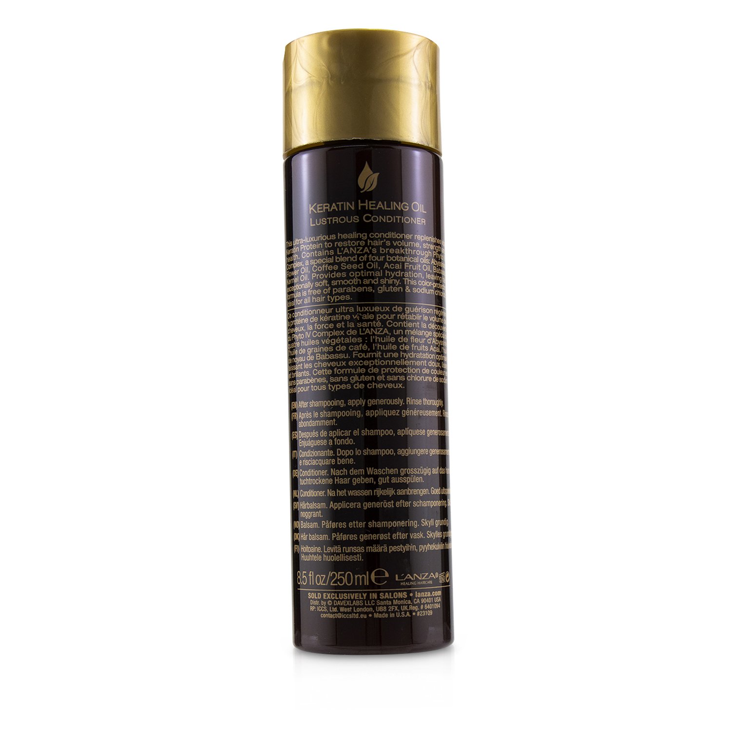 Lanza Keratin Healing Oil Lustrous Conditioner 250ml/8.5oz