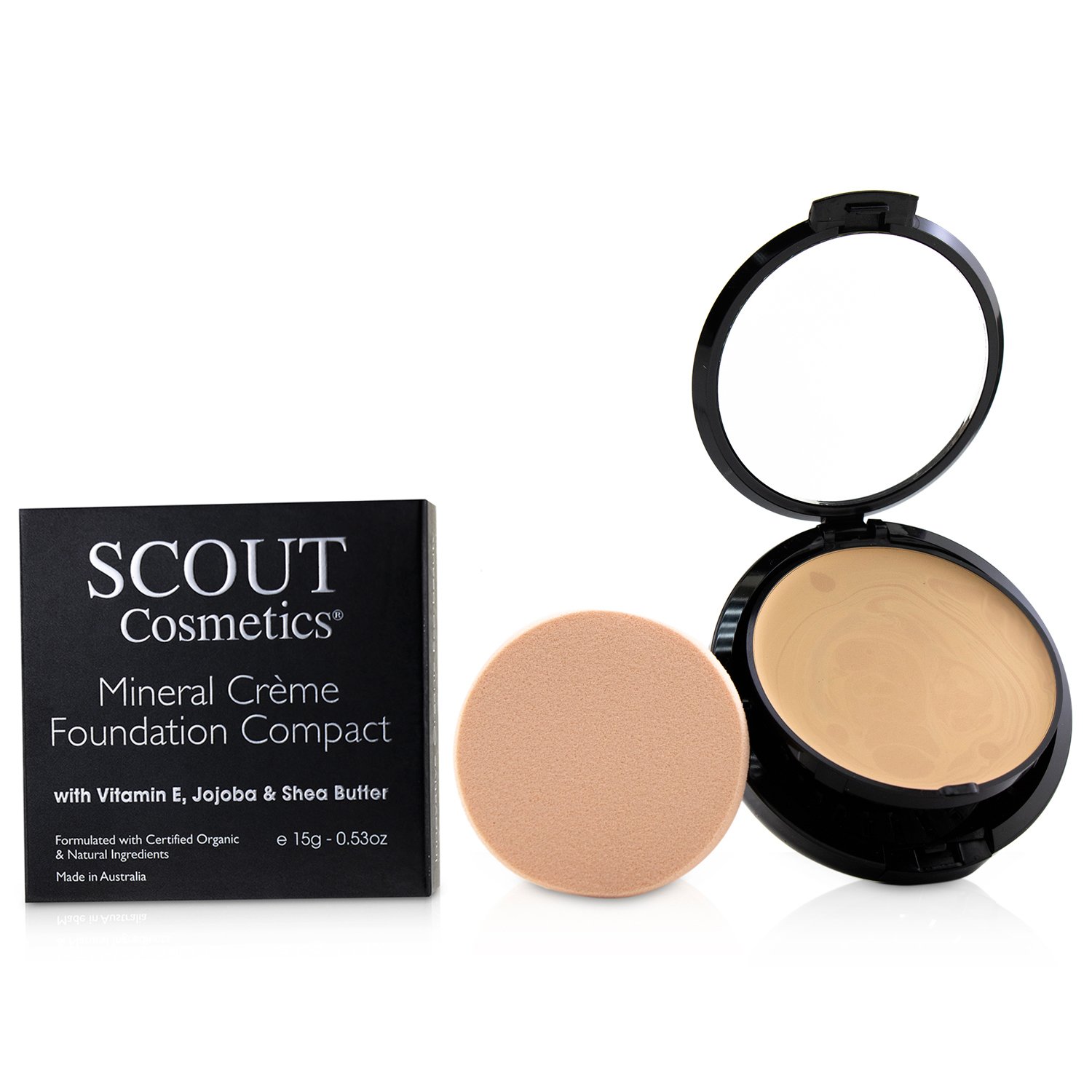 SCOUT Cosmetics Mineral Creme Foundation Compact SPF 15 15g/0.53oz