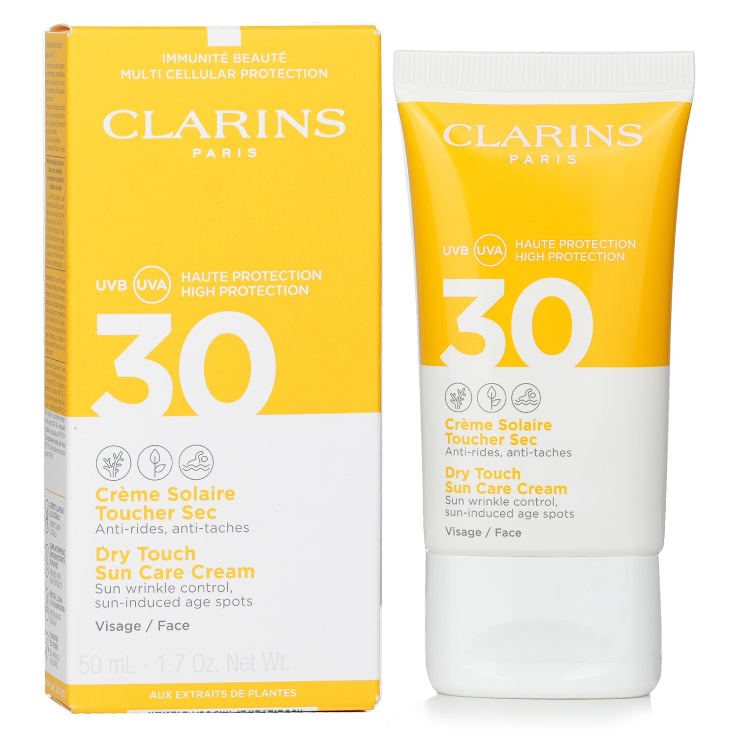 Clarins كريم للعناية الشمسية Dry Touch SPF 30 50ml/1.7oz
