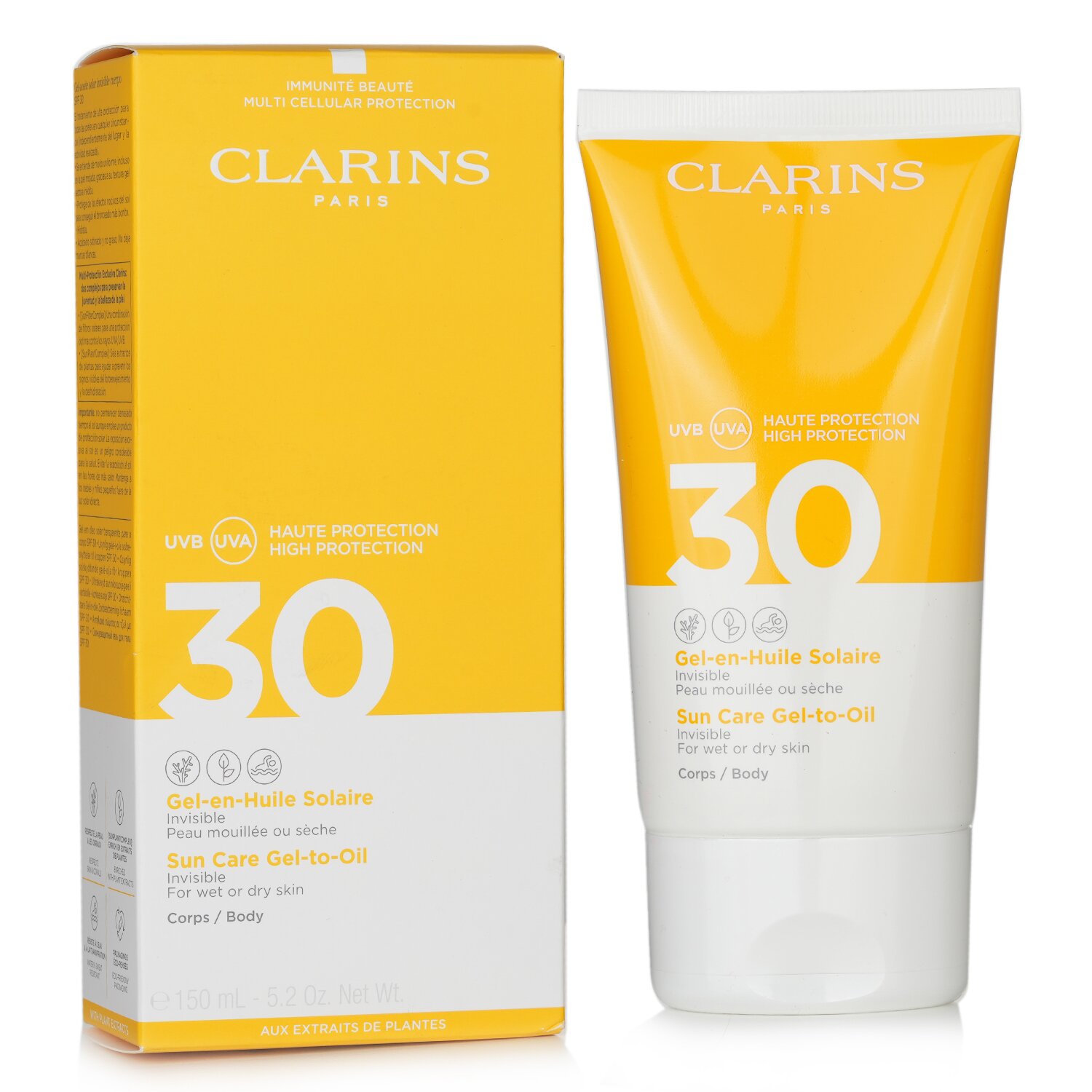 Clarins Sun Care Body Gel-to-Oil SPF 30 - For Wet or Dry Skin 150ml/5.2oz