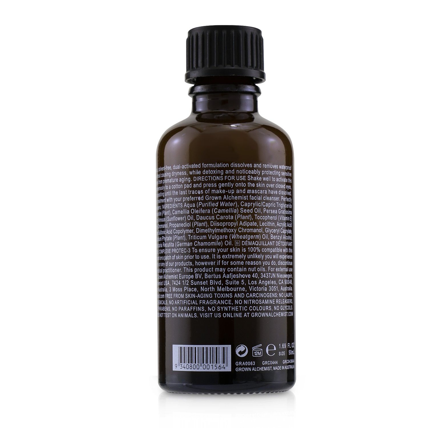 Grown Alchemist Detox Eye-Makeup Remover - Azulene & Protec-3 Complex 50ml/1.69oz