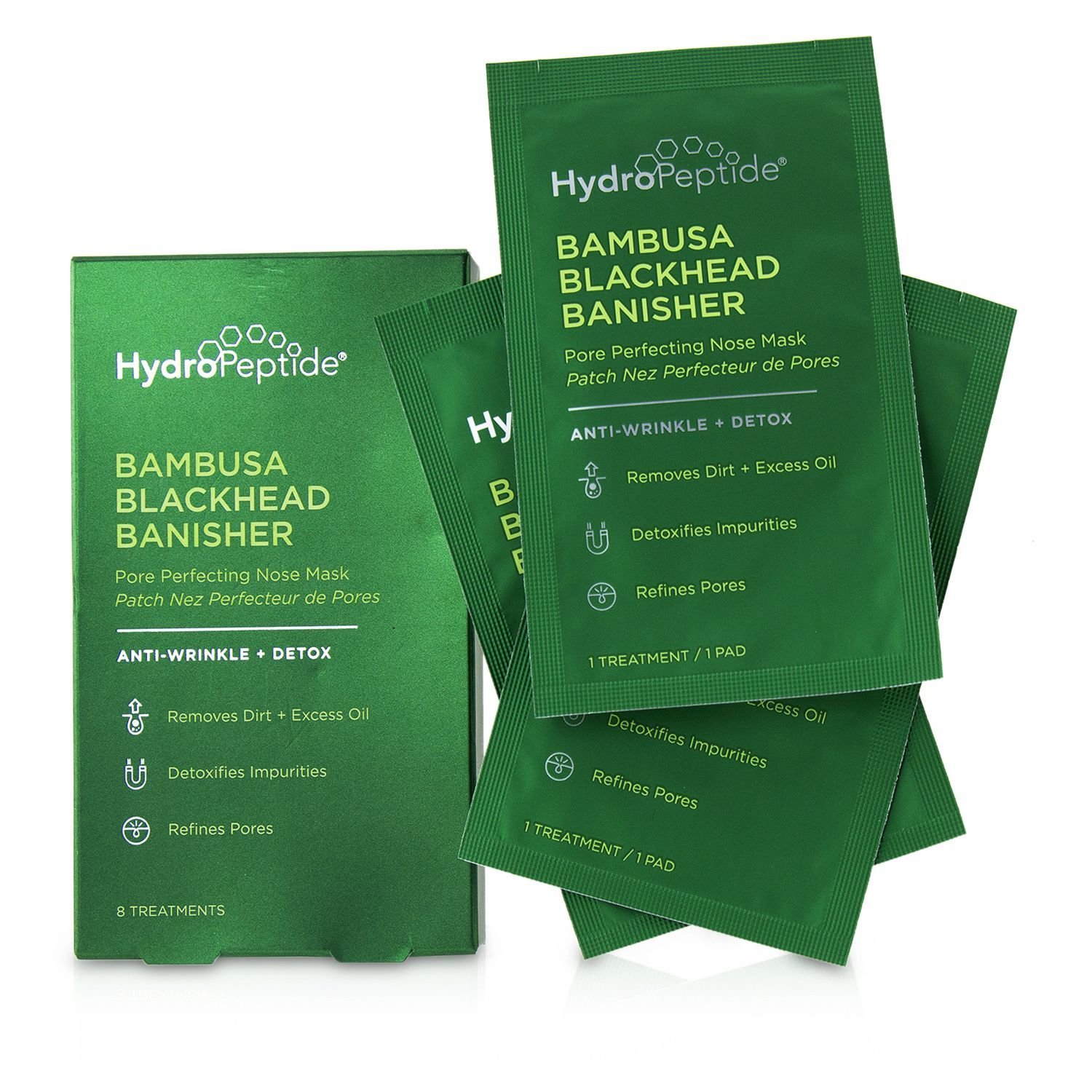 HydroPeptide Bambusa Blackhead Banisher Pore Perfecting Nose Mask 8sheets