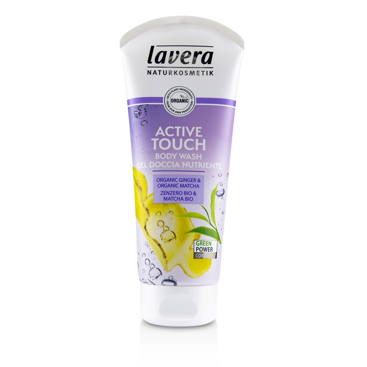 Lavera Body Wash - Active Touch (Organic Ginger & Organic Matcha) 200ml/6.6oz