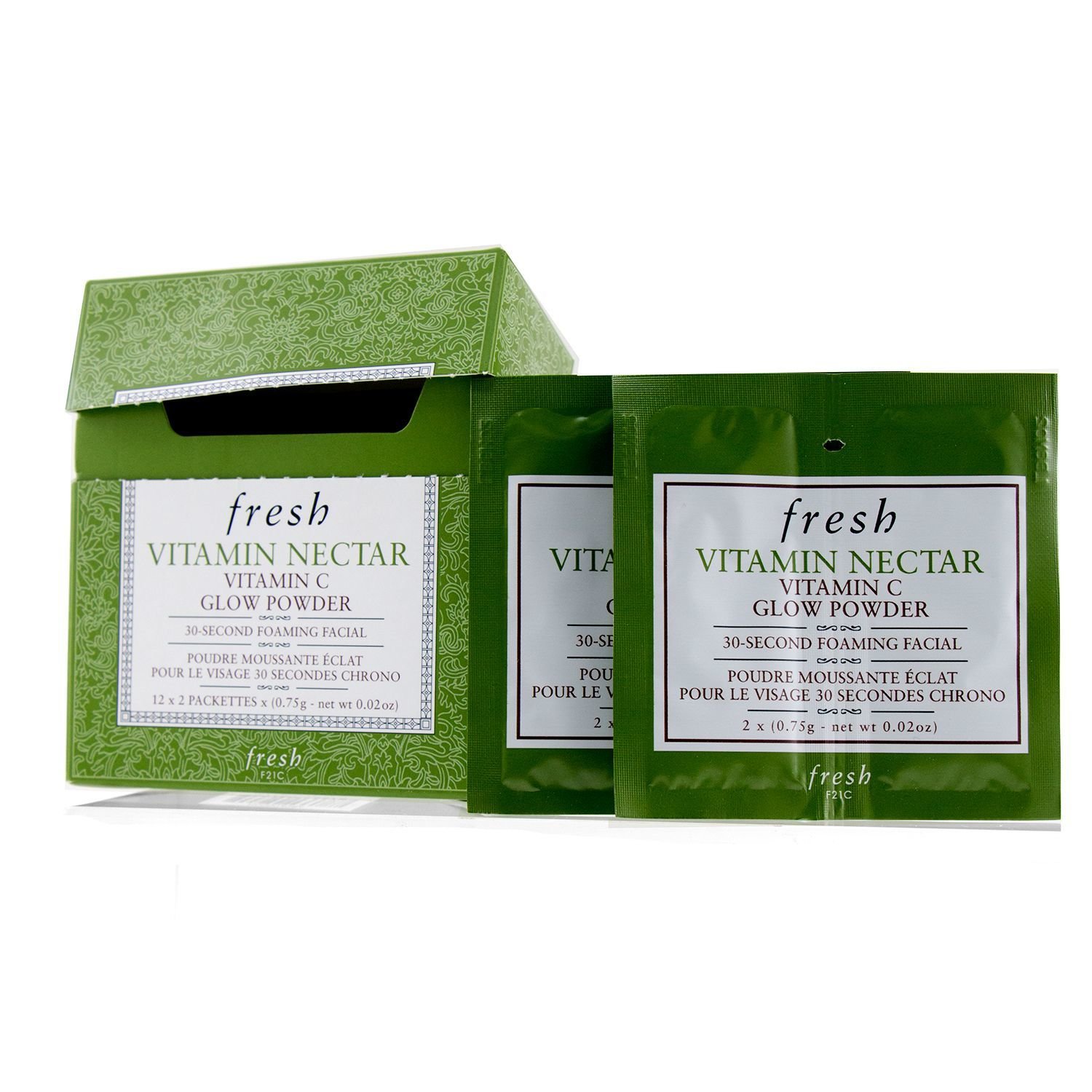 Fresh Vitamin Nectar Vitamin C Glow Powder (Packaging Slightly Damaged) 12sachets